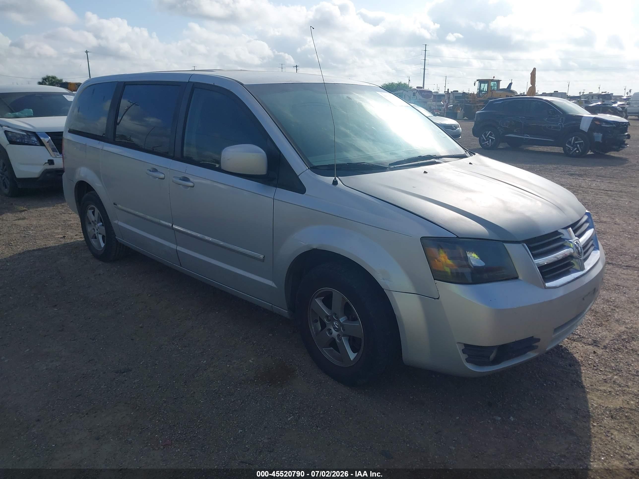 2008 Dodge Grand Caravan Sxt Silver vin: 2D8HN54P38R835277