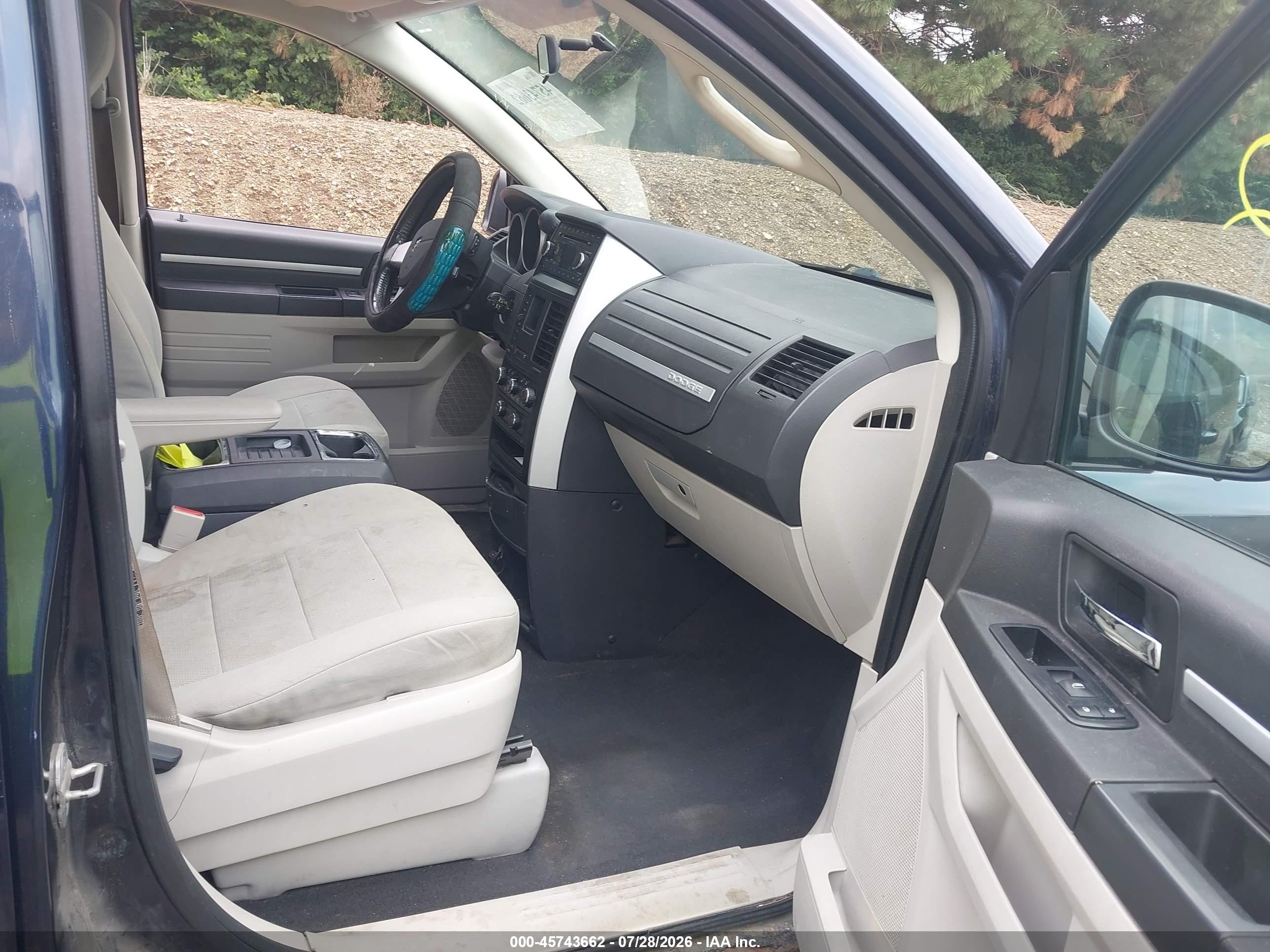 2008 Dodge Grand Caravan Sxt Blue vin: 2D8HN54P48R109590