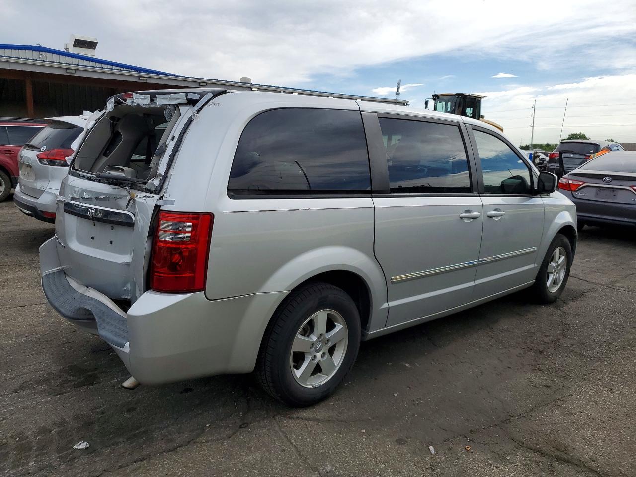 2008 Dodge Grand Caravan Sxt Silver vin: 2D8HN54P48R109718