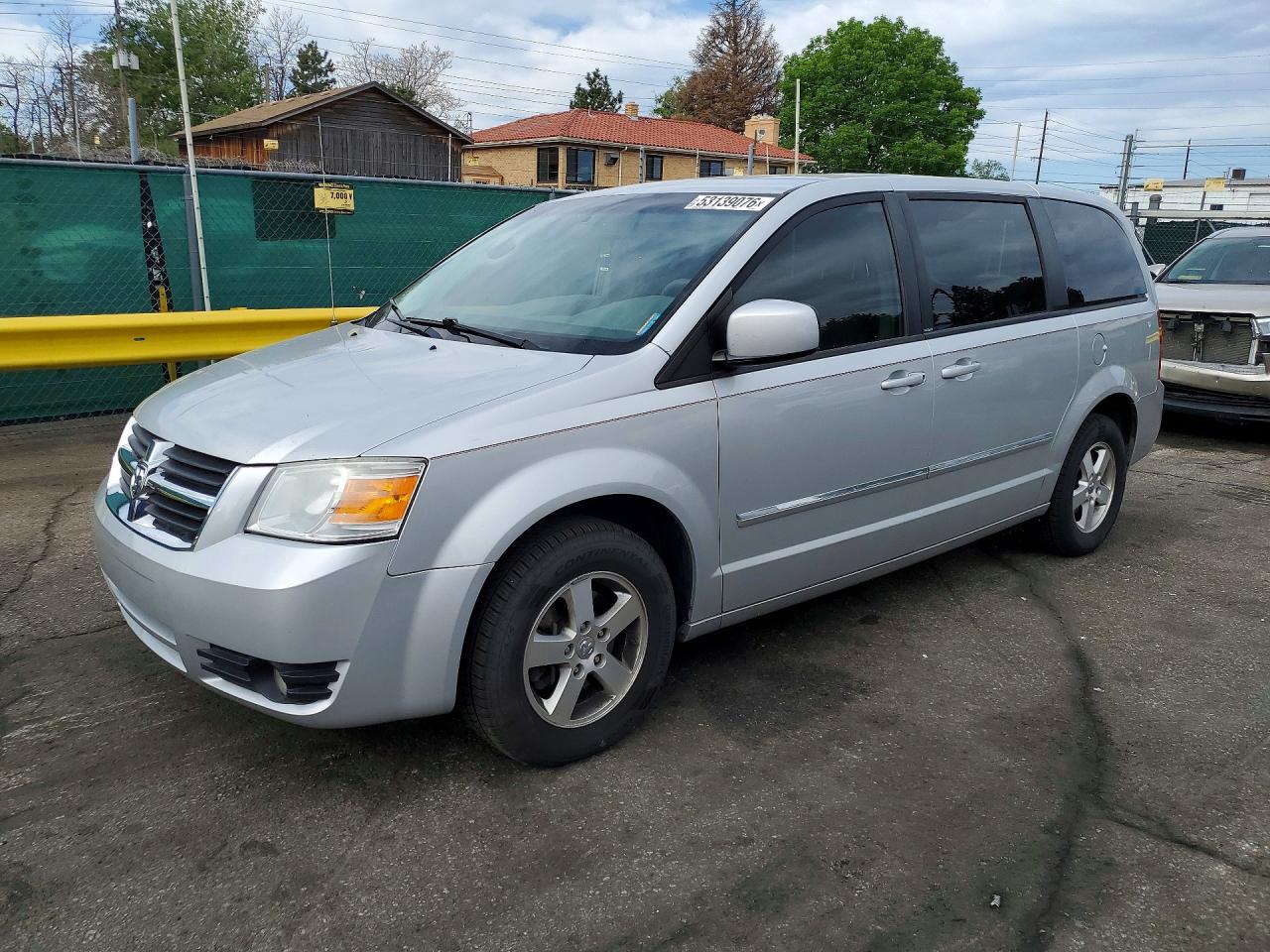2008 Dodge Grand Caravan Sxt Silver vin: 2D8HN54P48R109718