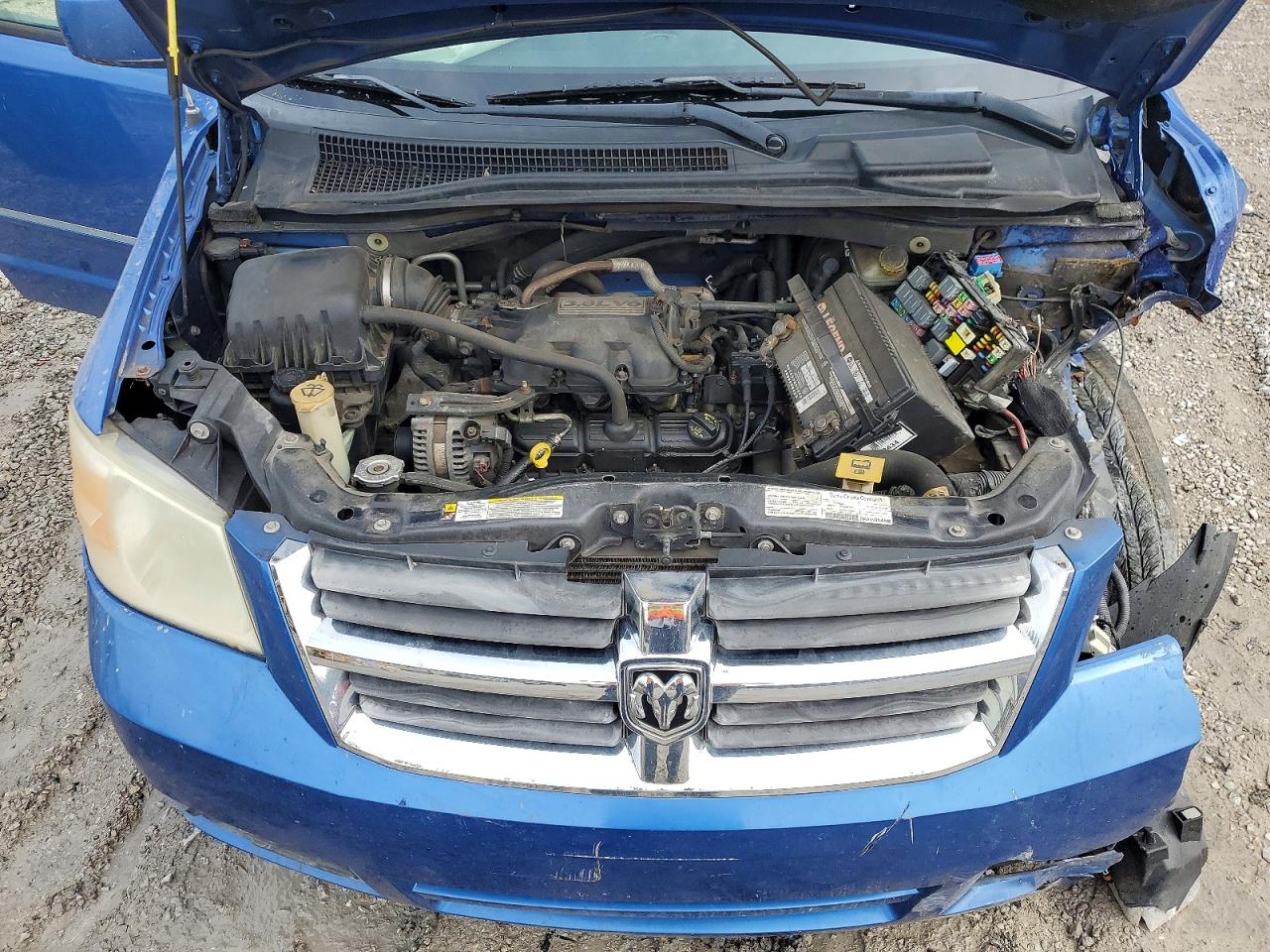 2008 Dodge Grand Caravan Sxt Blue vin: 2D8HN54P48R793931