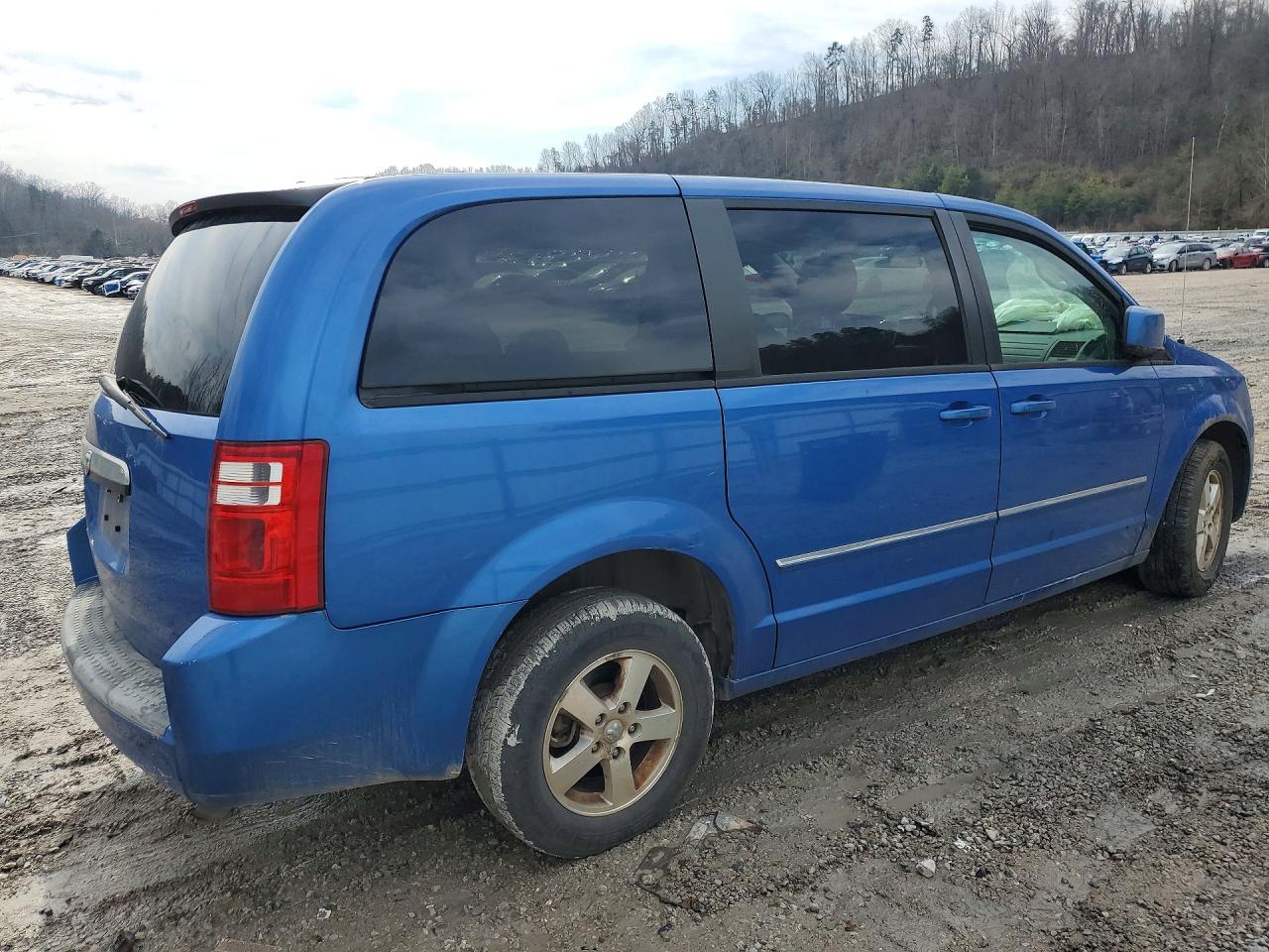 2008 Dodge Grand Caravan Sxt Blue vin: 2D8HN54P48R793931