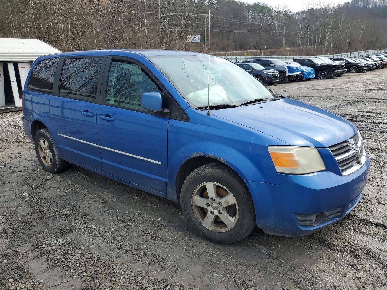 2008 Dodge Grand Caravan Sxt Blue vin: 2D8HN54P48R793931