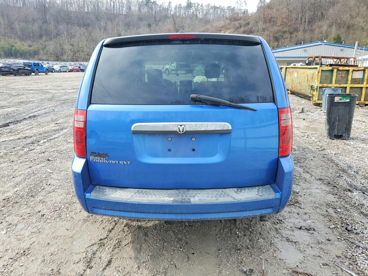 2008 Dodge Grand Caravan Sxt Blue vin: 2D8HN54P48R793931