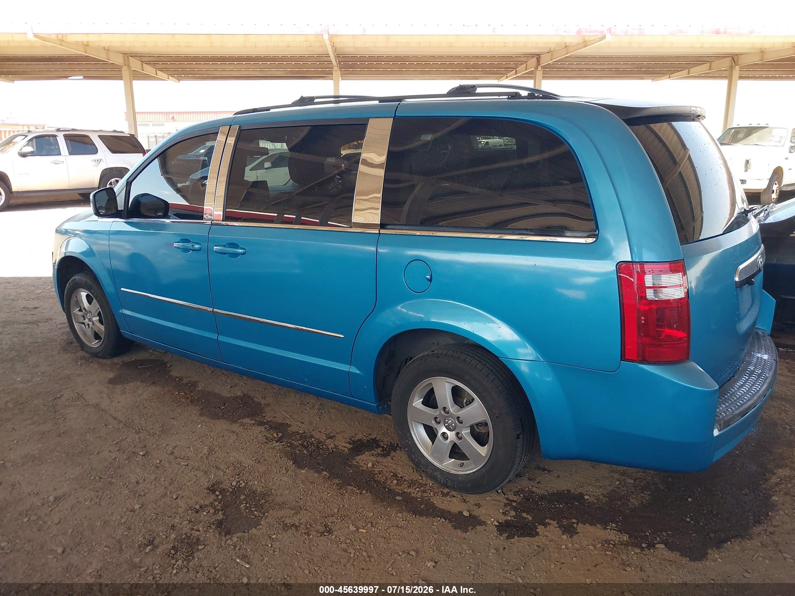 2008 Dodge Grand Caravan Sxt Blue vin: 2D8HN54P58R102406