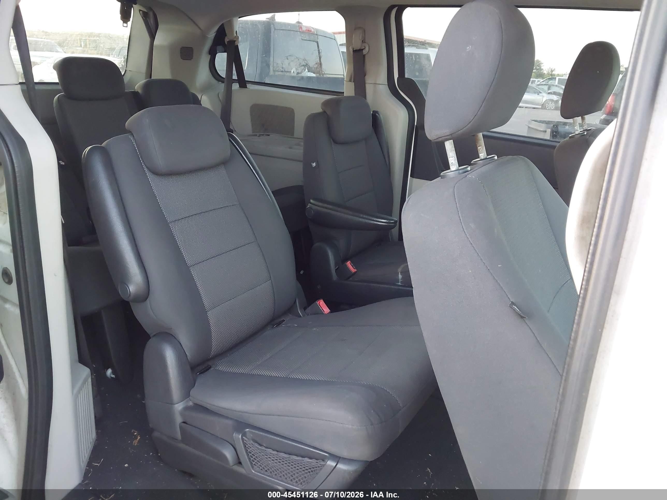 2008 Dodge Grand Caravan Sxt White vin: 2D8HN54P58R814169