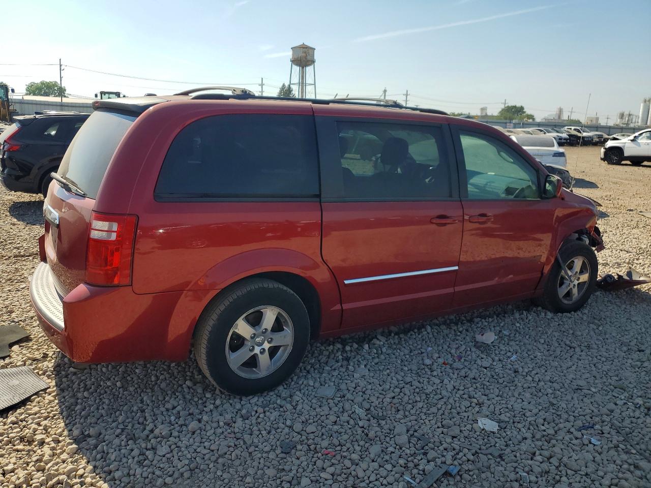 2008 Dodge Grand Caravan Sxt Maroon vin: 2D8HN54P68R107355