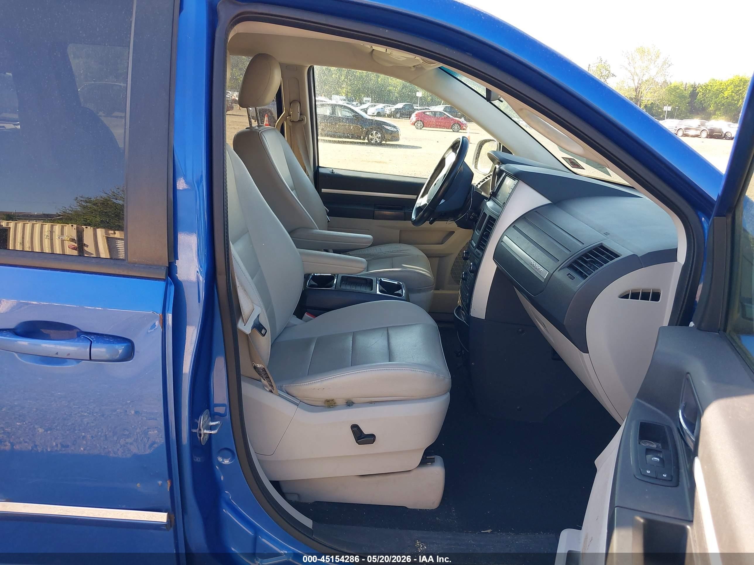 2008 Dodge Grand Caravan Sxt Blue vin: 2D8HN54P68R684001
