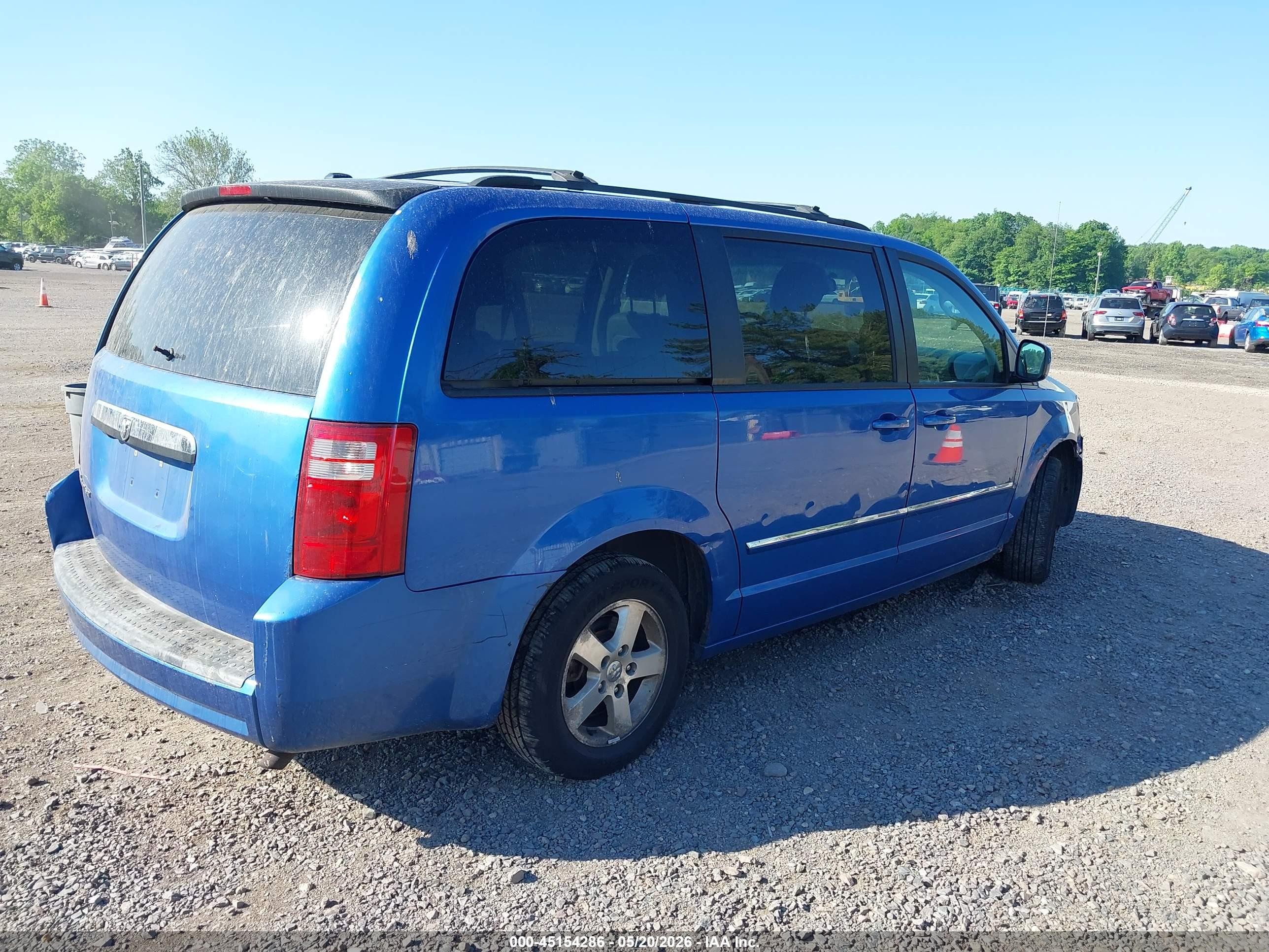 2008 Dodge Grand Caravan Sxt Blue vin: 2D8HN54P68R684001