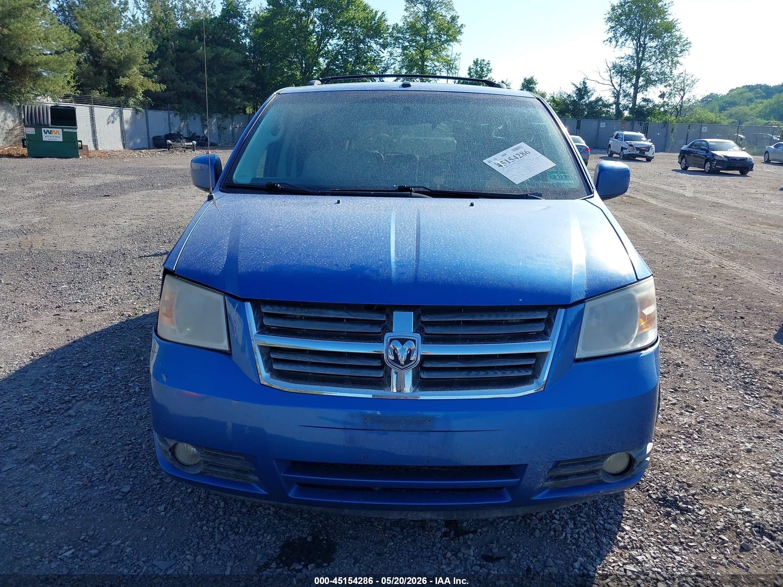 2008 Dodge Grand Caravan Sxt Blue vin: 2D8HN54P68R684001