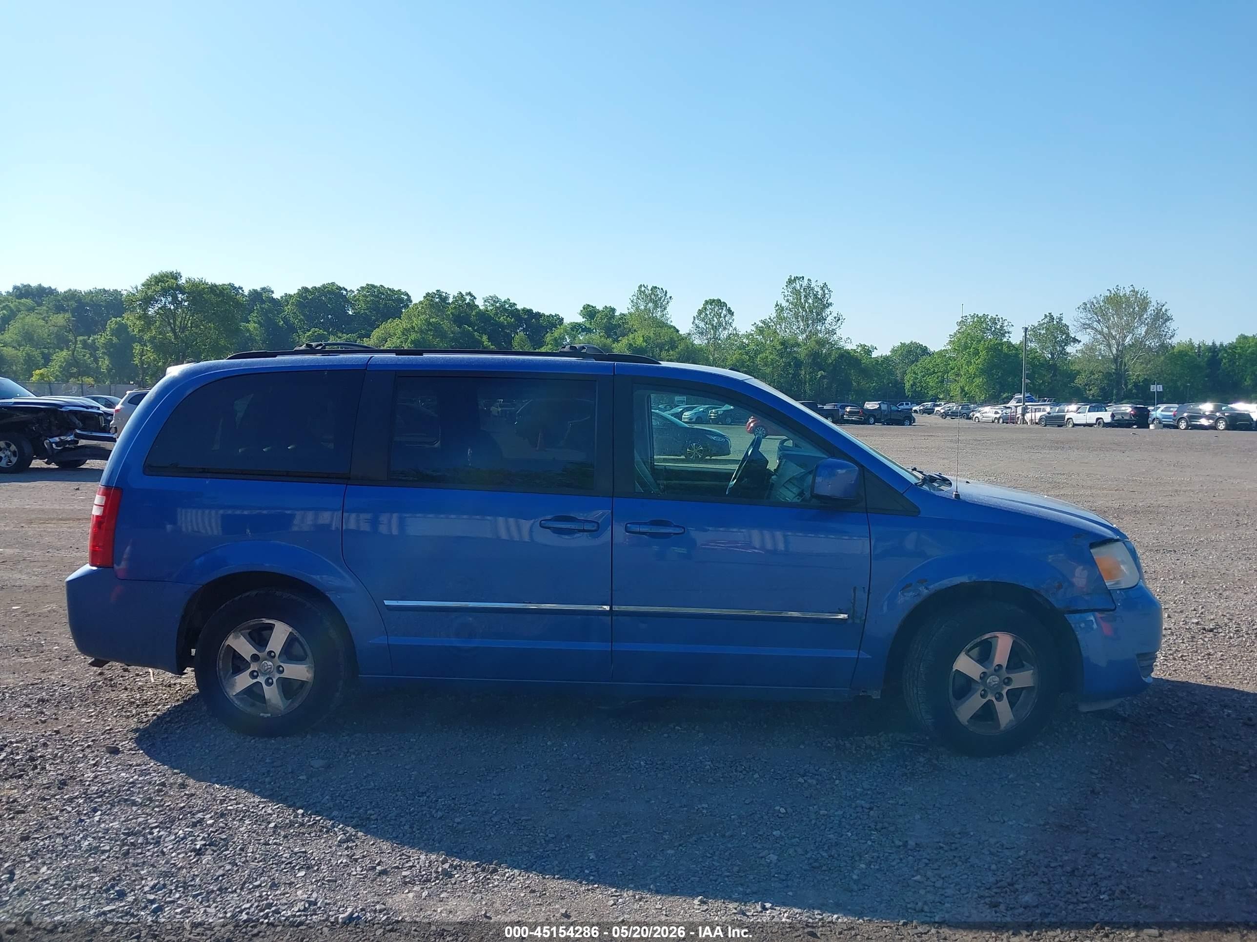 2008 Dodge Grand Caravan Sxt Blue vin: 2D8HN54P68R684001