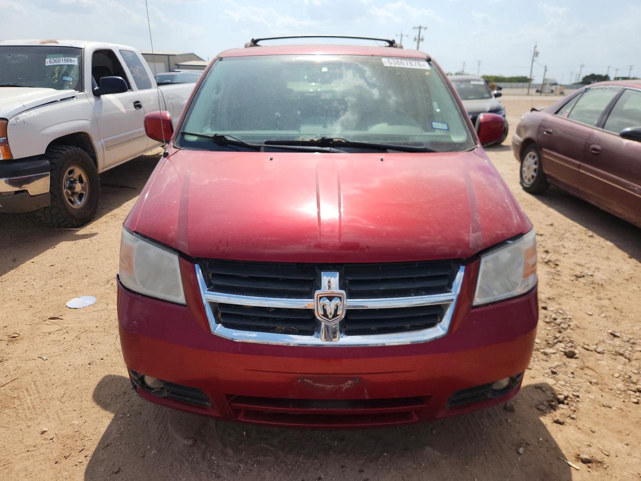 2008 Dodge Grand Caravan Sxt Red vin: 2D8HN54P88R152538