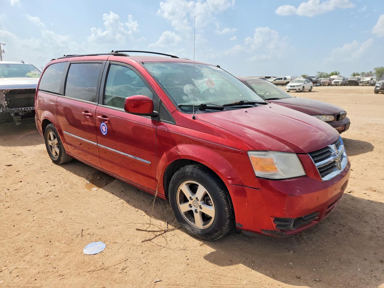2008 Dodge Grand Caravan Sxt Red vin: 2D8HN54P88R152538