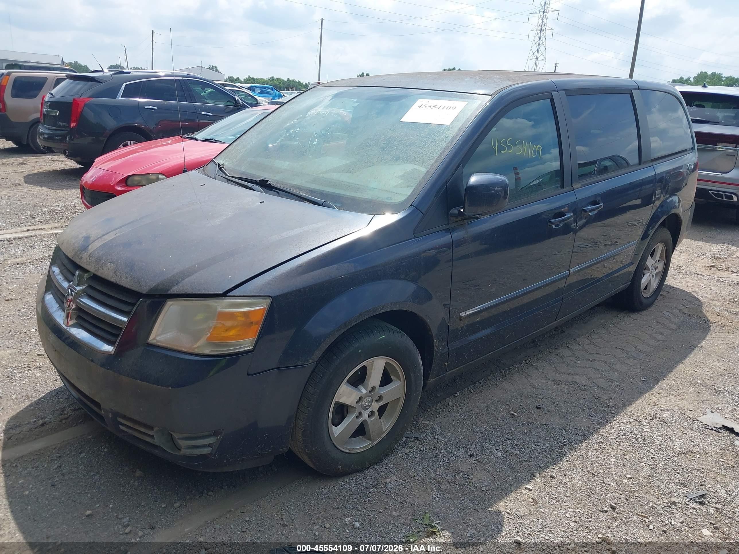 2008 Dodge Grand Caravan Sxt Синий vin: 2D8HN54P88R717743