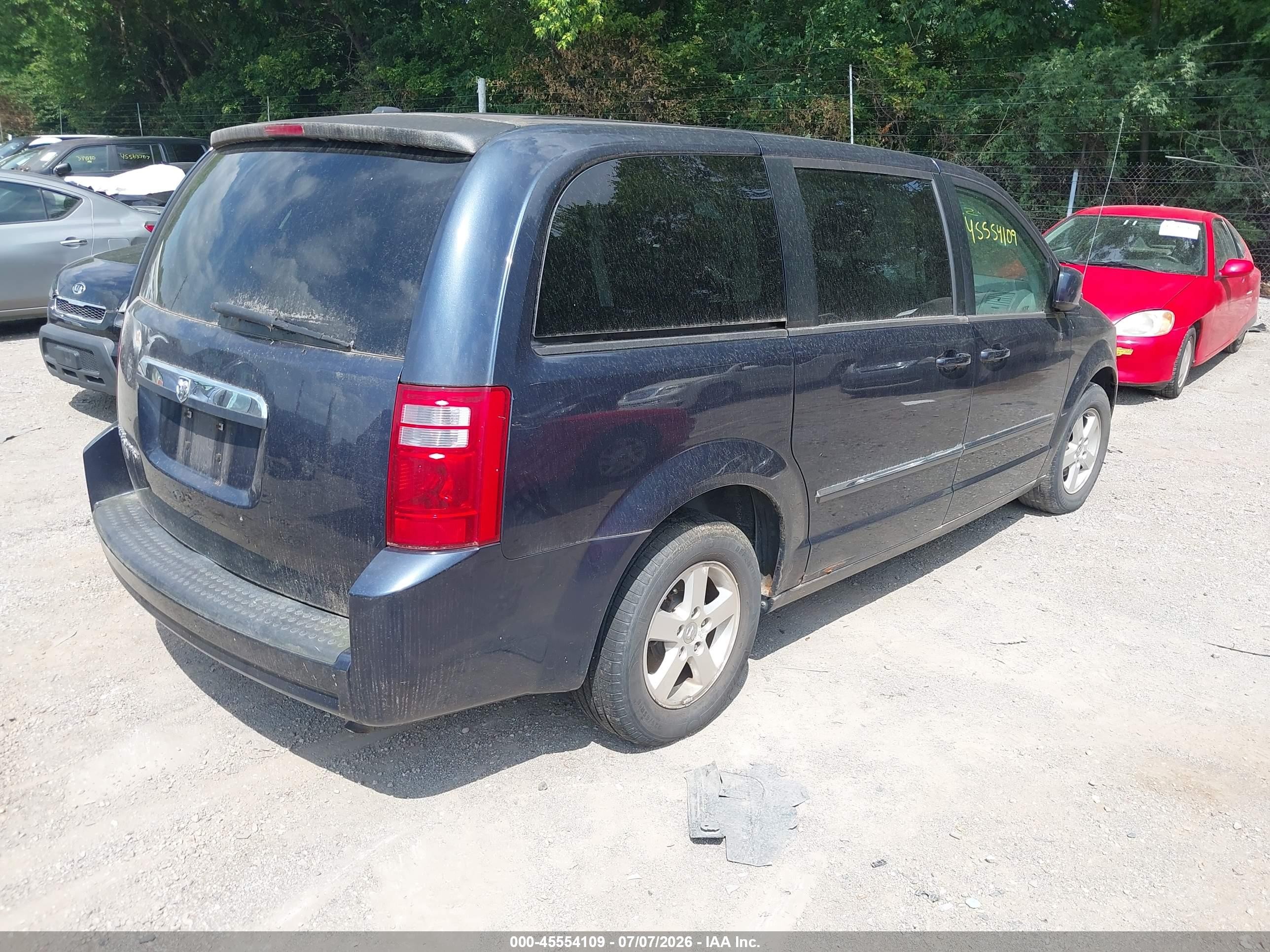 2008 Dodge Grand Caravan Sxt Синий vin: 2D8HN54P88R717743