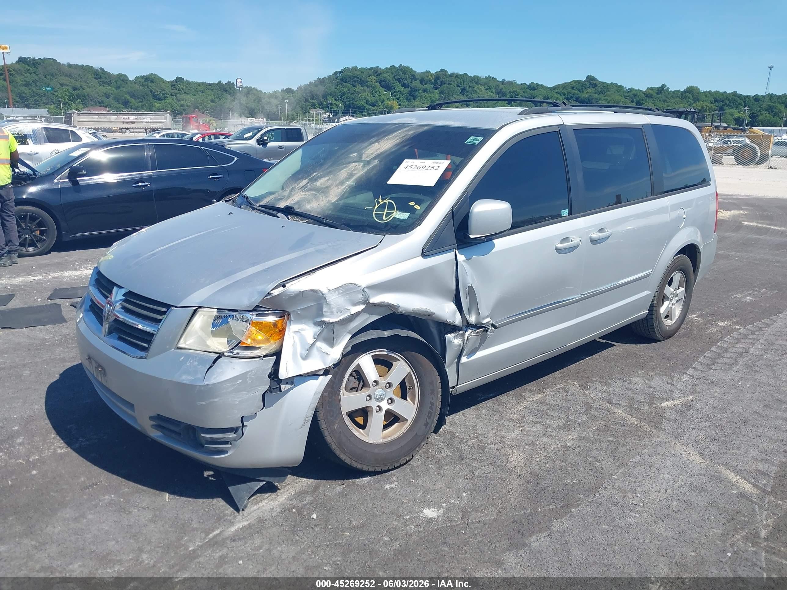 2008 Dodge Grand Caravan Sxt Black vin: 2D8HN54P98R626156