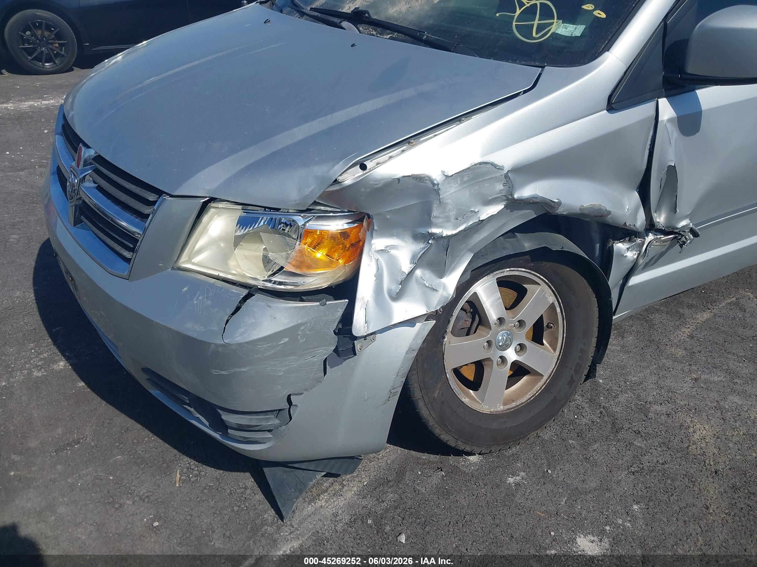 2008 Dodge Grand Caravan Sxt Black vin: 2D8HN54P98R626156