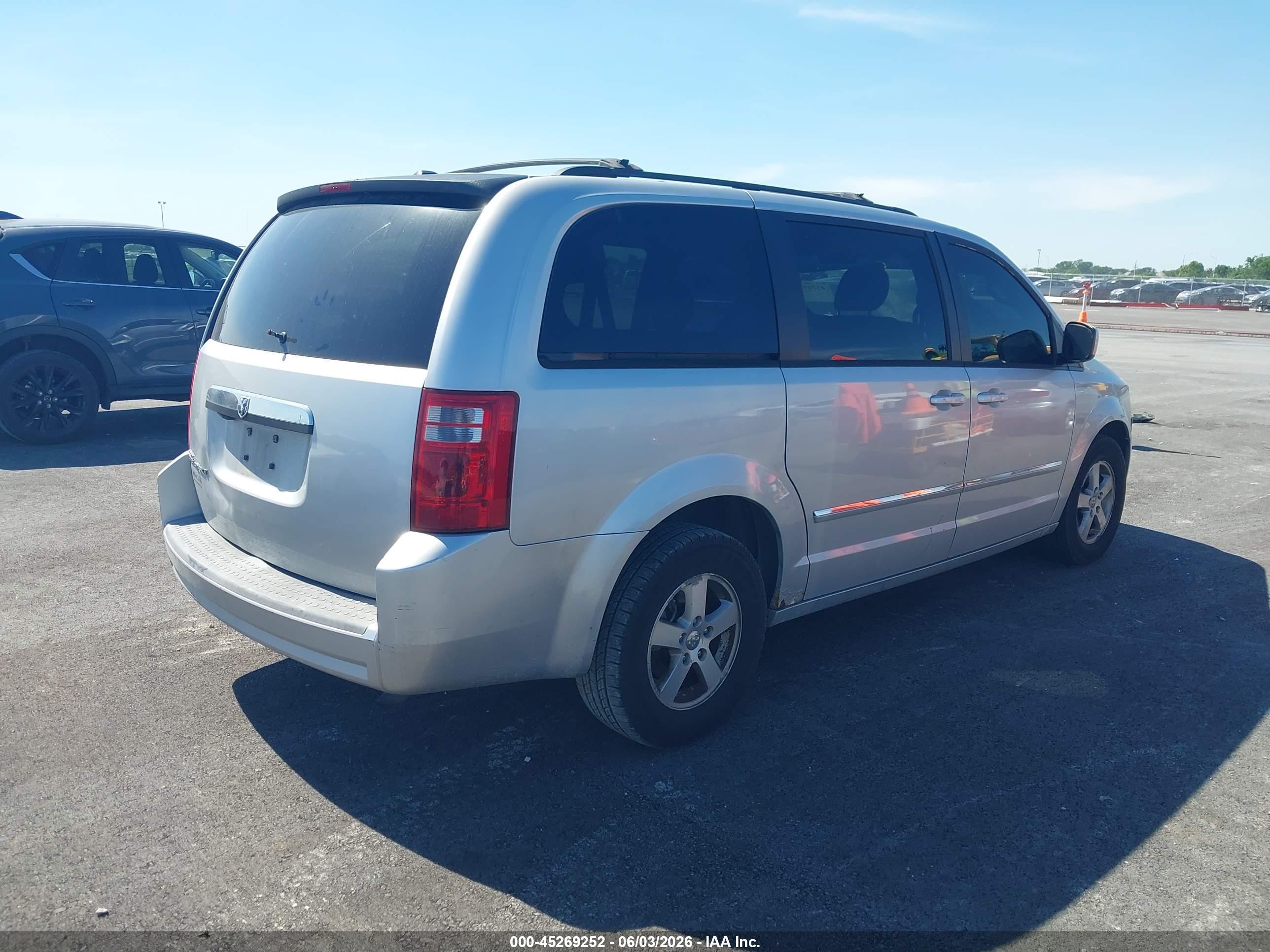 2008 Dodge Grand Caravan Sxt Black vin: 2D8HN54P98R626156