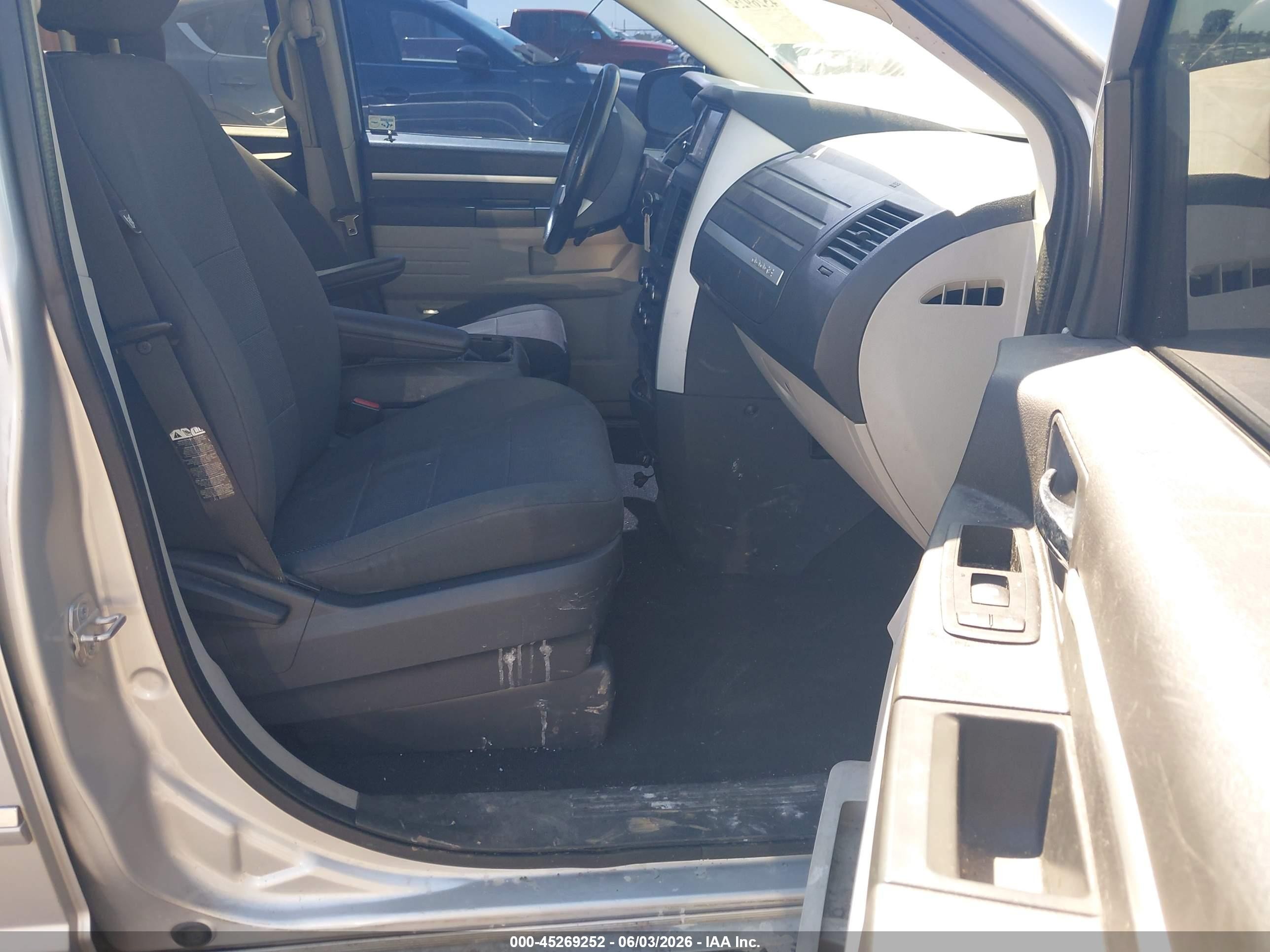 2008 Dodge Grand Caravan Sxt Black vin: 2D8HN54P98R626156
