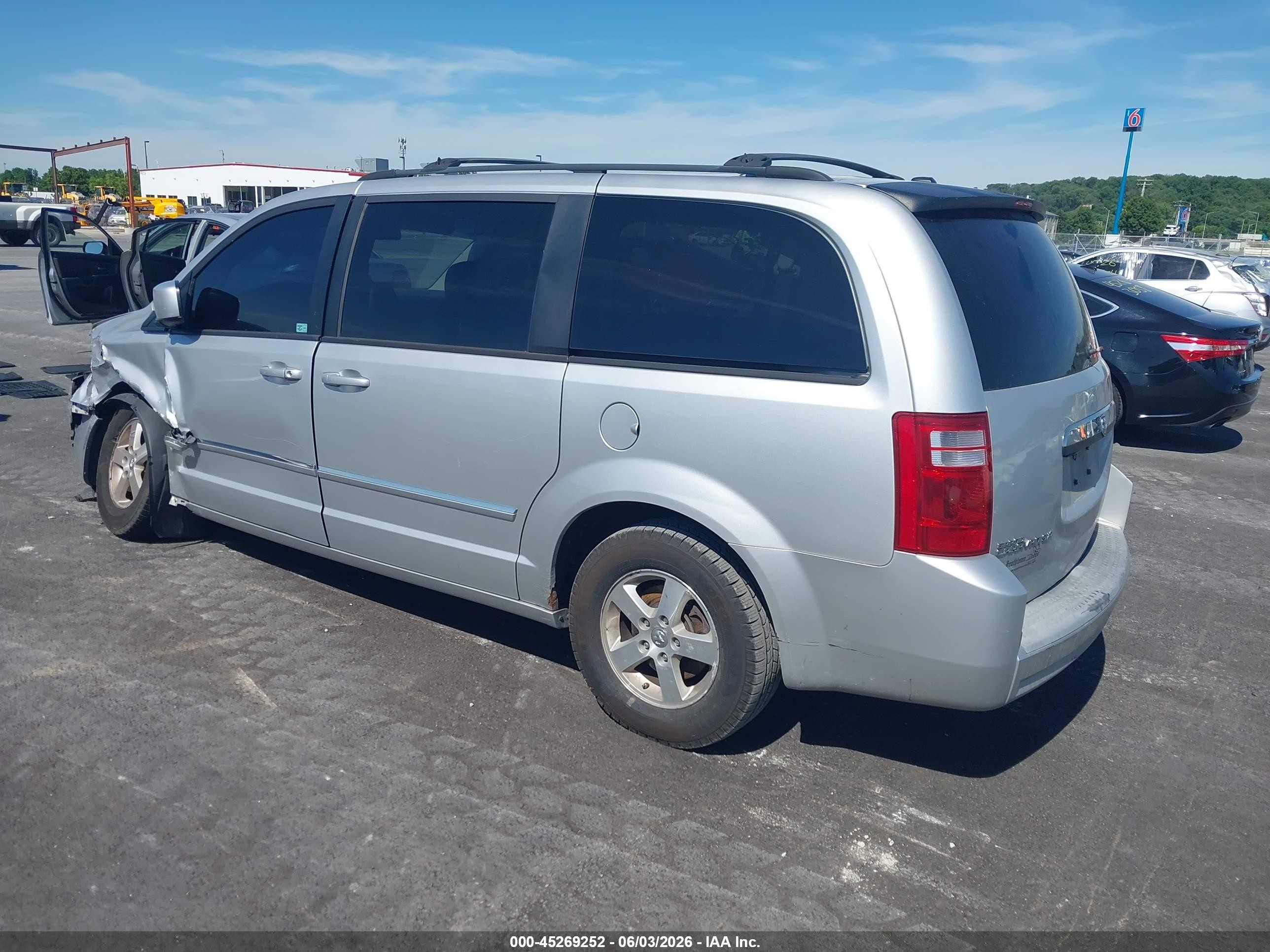 2008 Dodge Grand Caravan Sxt Black vin: 2D8HN54P98R626156