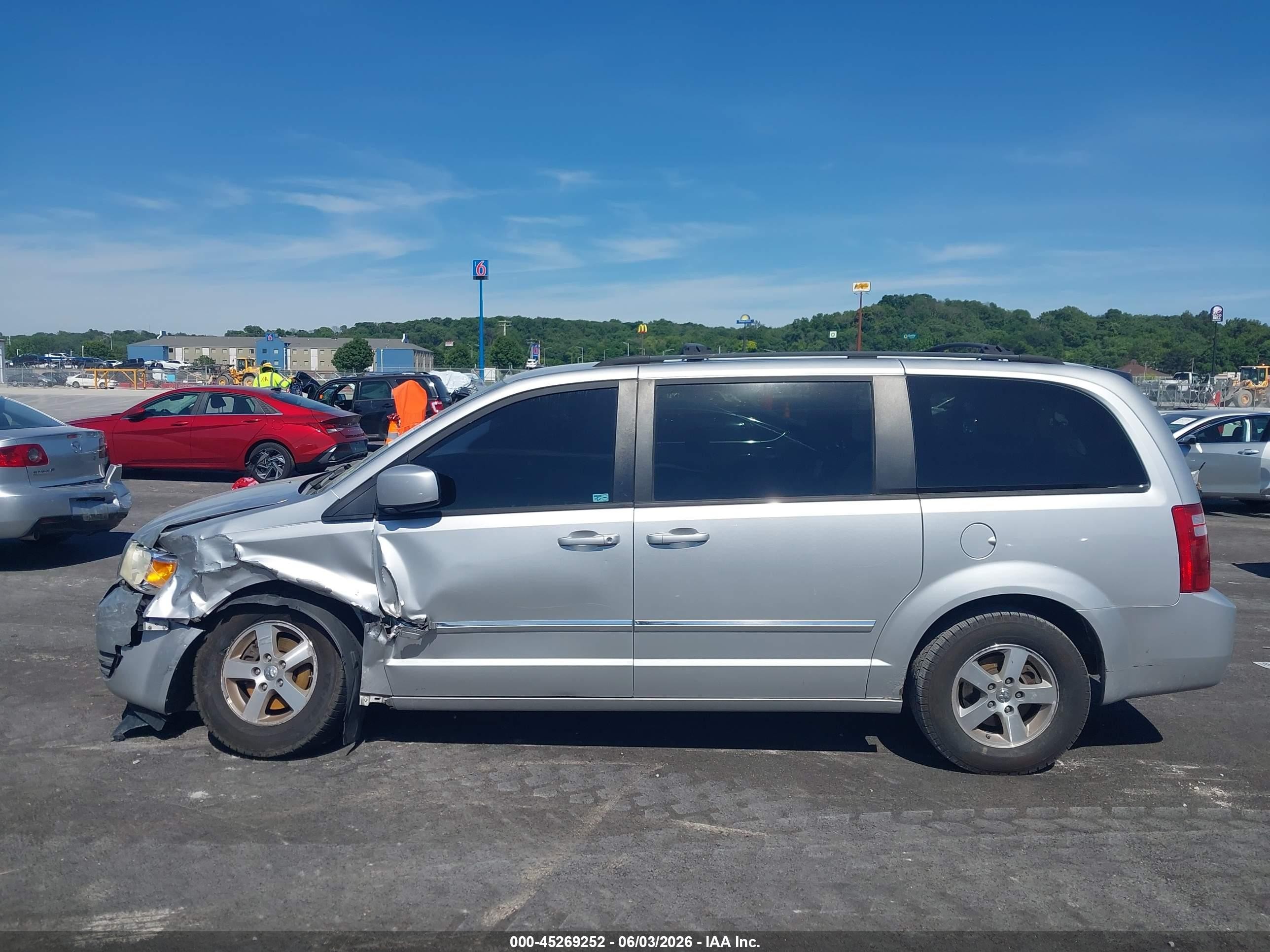 2008 Dodge Grand Caravan Sxt Black vin: 2D8HN54P98R626156