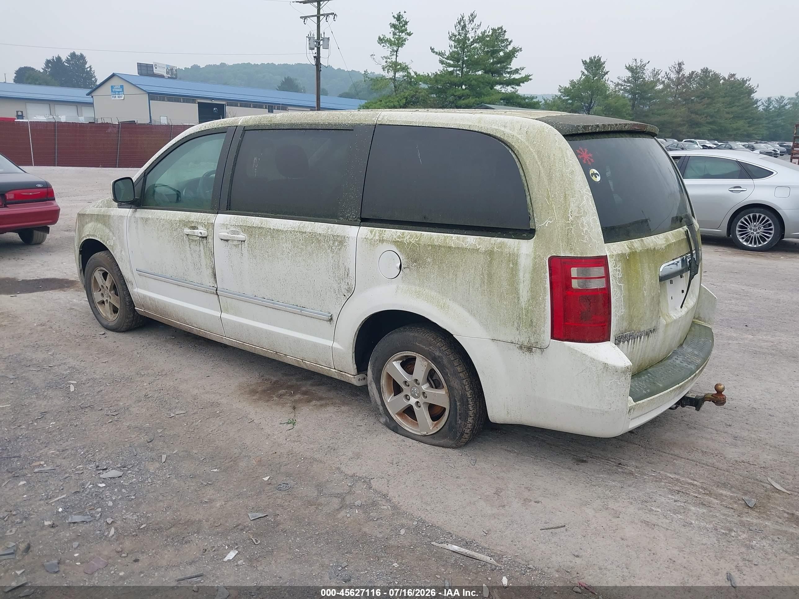 2008 Dodge Grand Caravan Sxt White vin: 2D8HN54PX8R751666