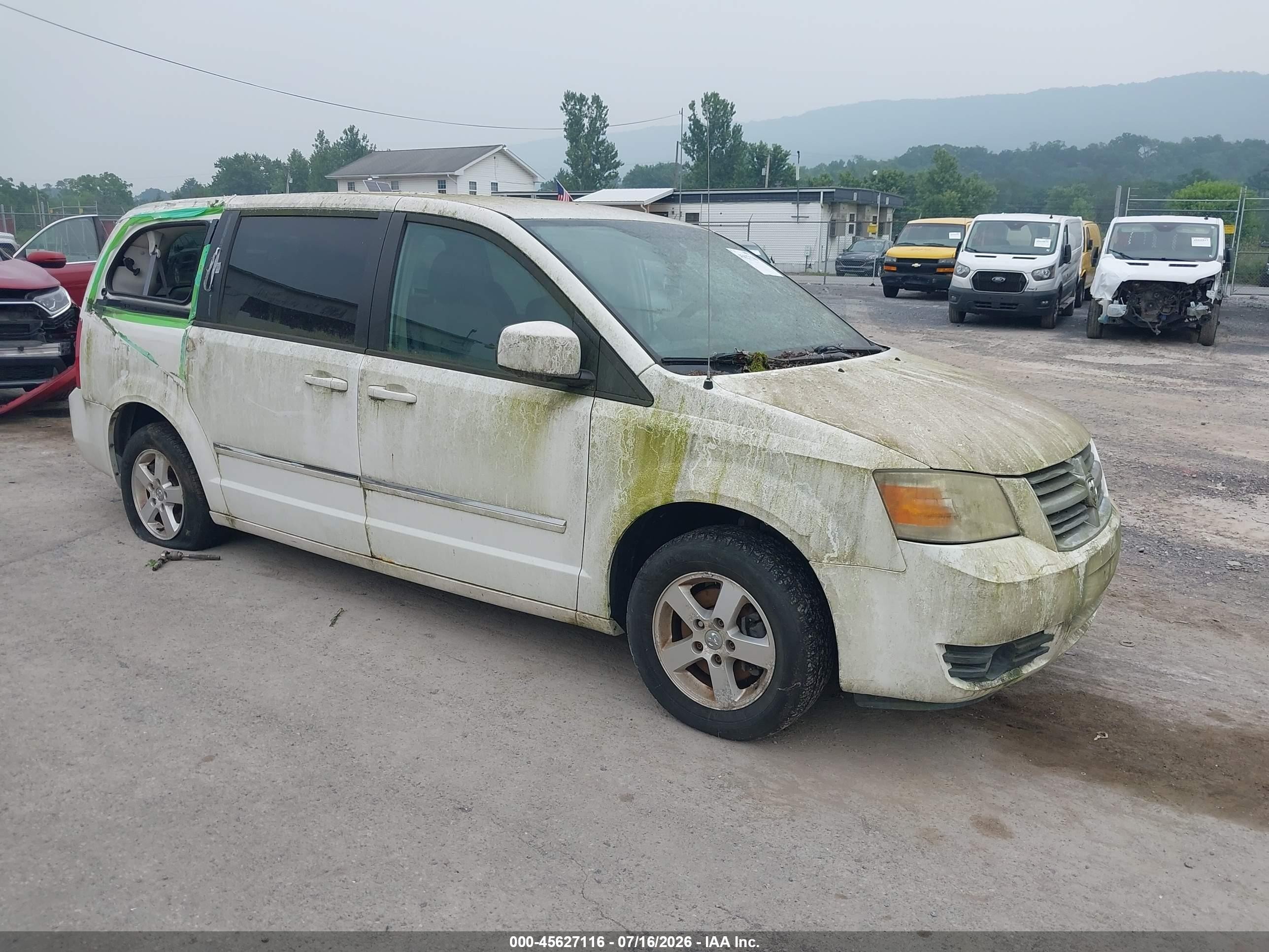 2008 Dodge Grand Caravan Sxt Белый vin: 2D8HN54PX8R751666