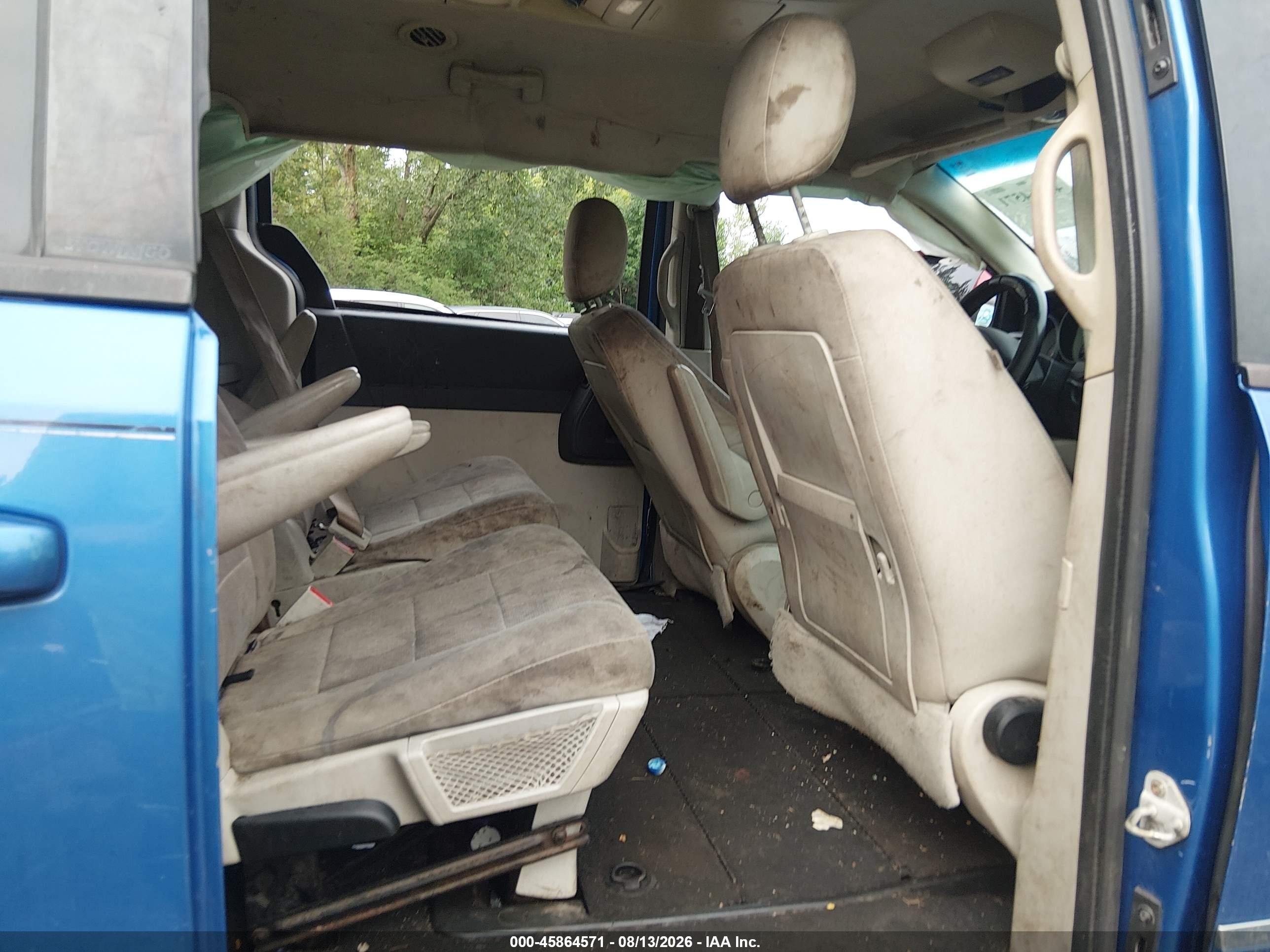 2008 Dodge Grand Caravan Sxt Blue vin: 2D8HN54PX8R764630