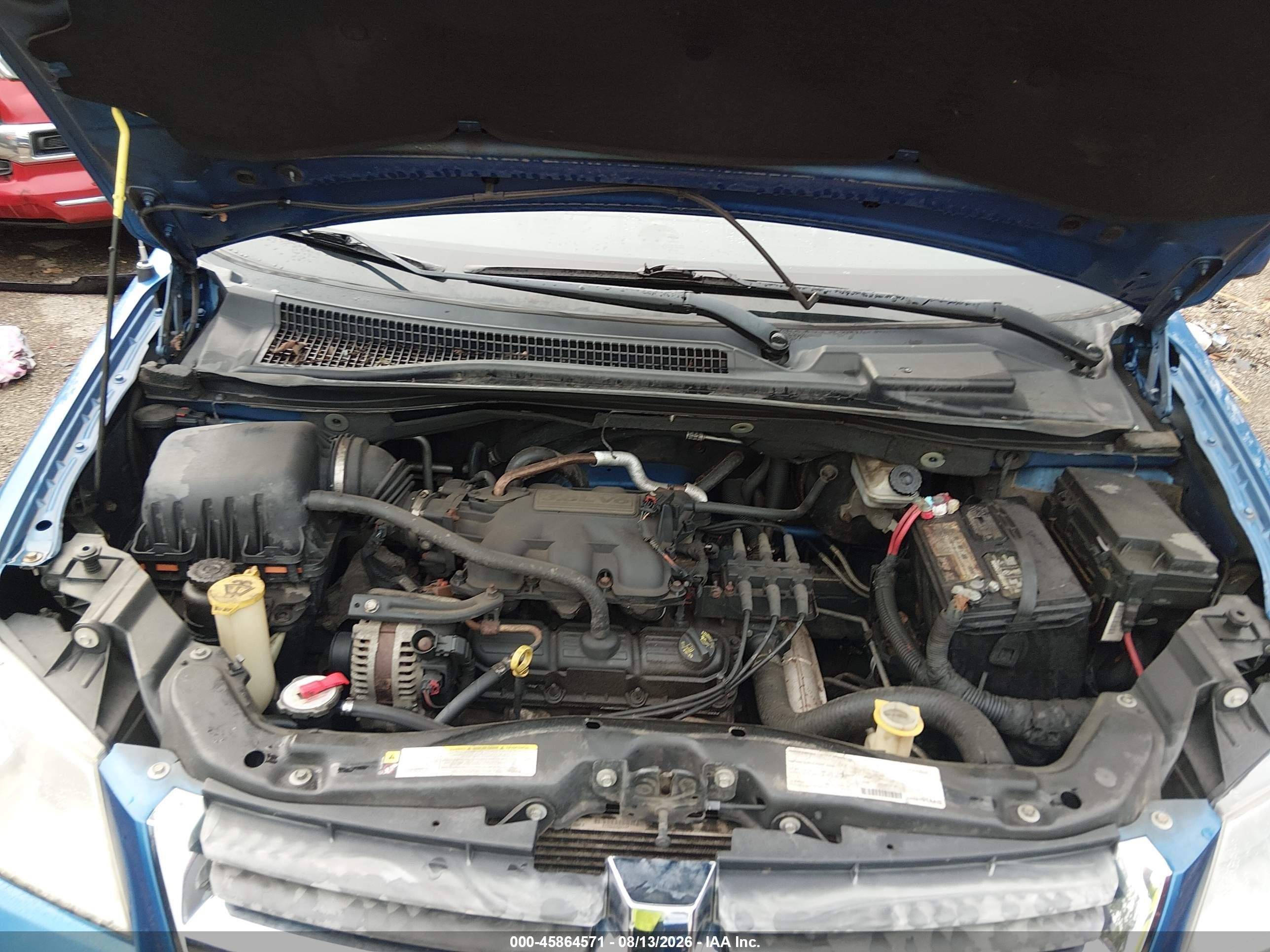 2008 Dodge Grand Caravan Sxt Blue vin: 2D8HN54PX8R764630