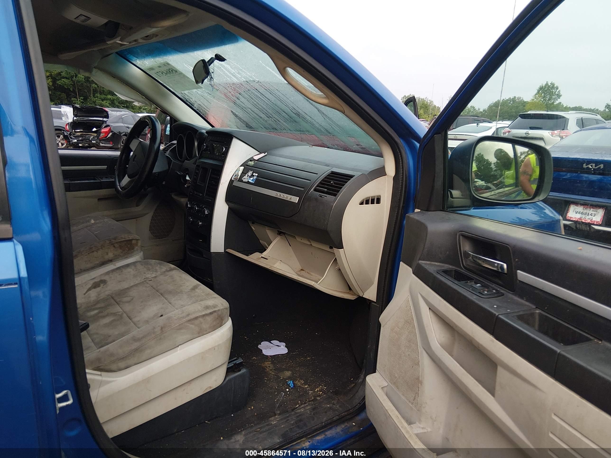 2008 Dodge Grand Caravan Sxt Blue vin: 2D8HN54PX8R764630