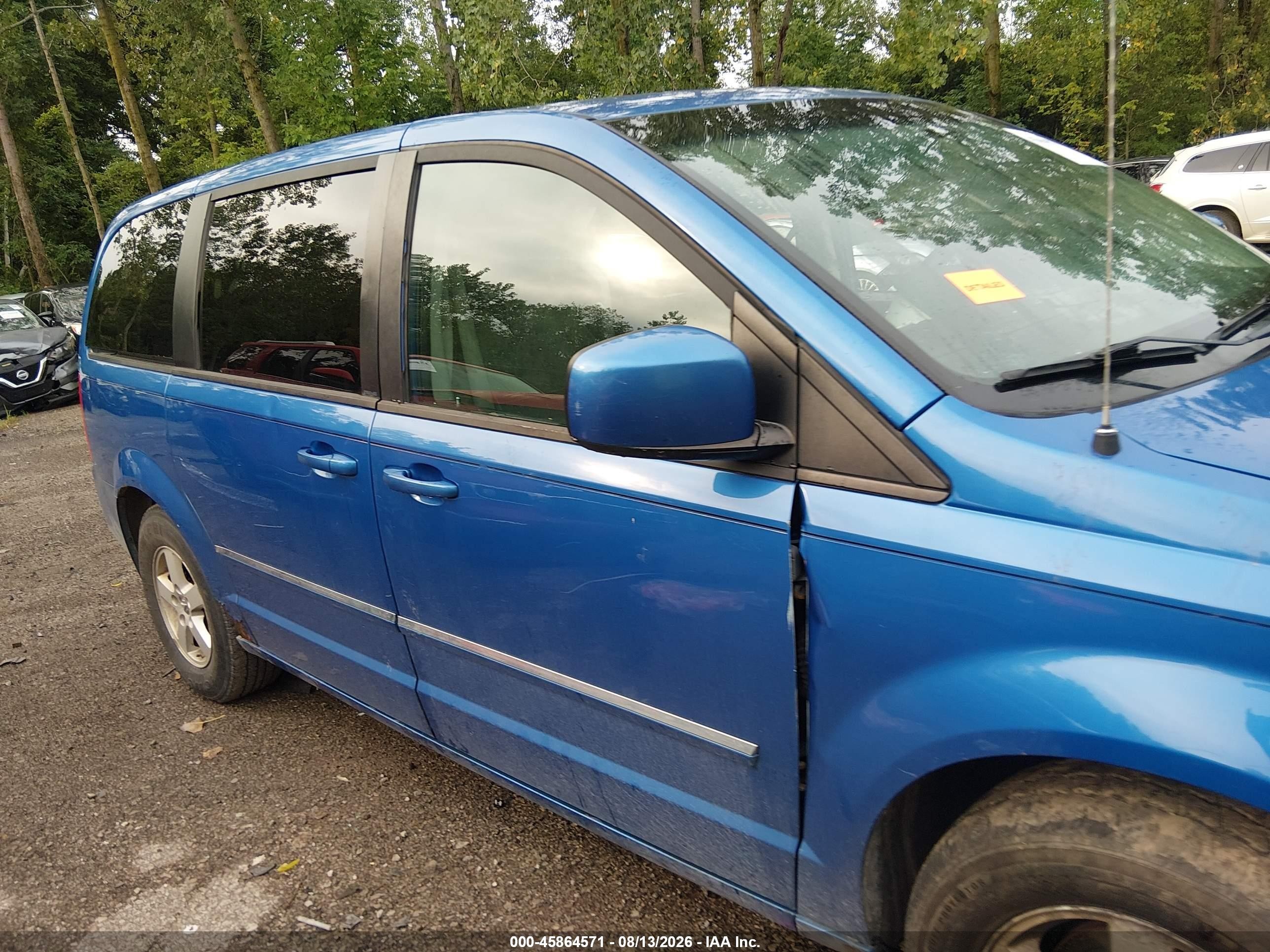2008 Dodge Grand Caravan Sxt Blue vin: 2D8HN54PX8R764630