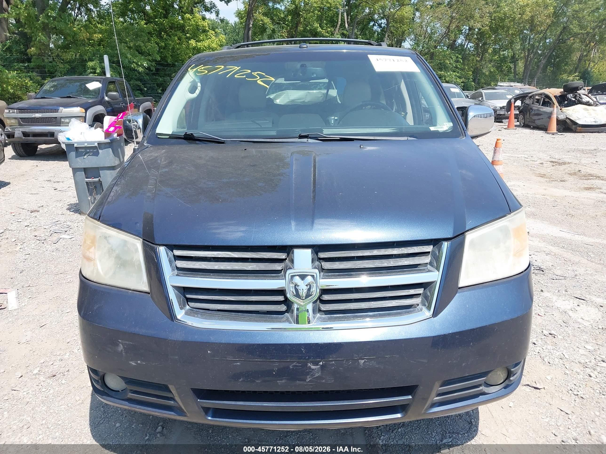 2008 Dodge Grand Caravan Sxt Blue vin: 2D8HN54X08R125303
