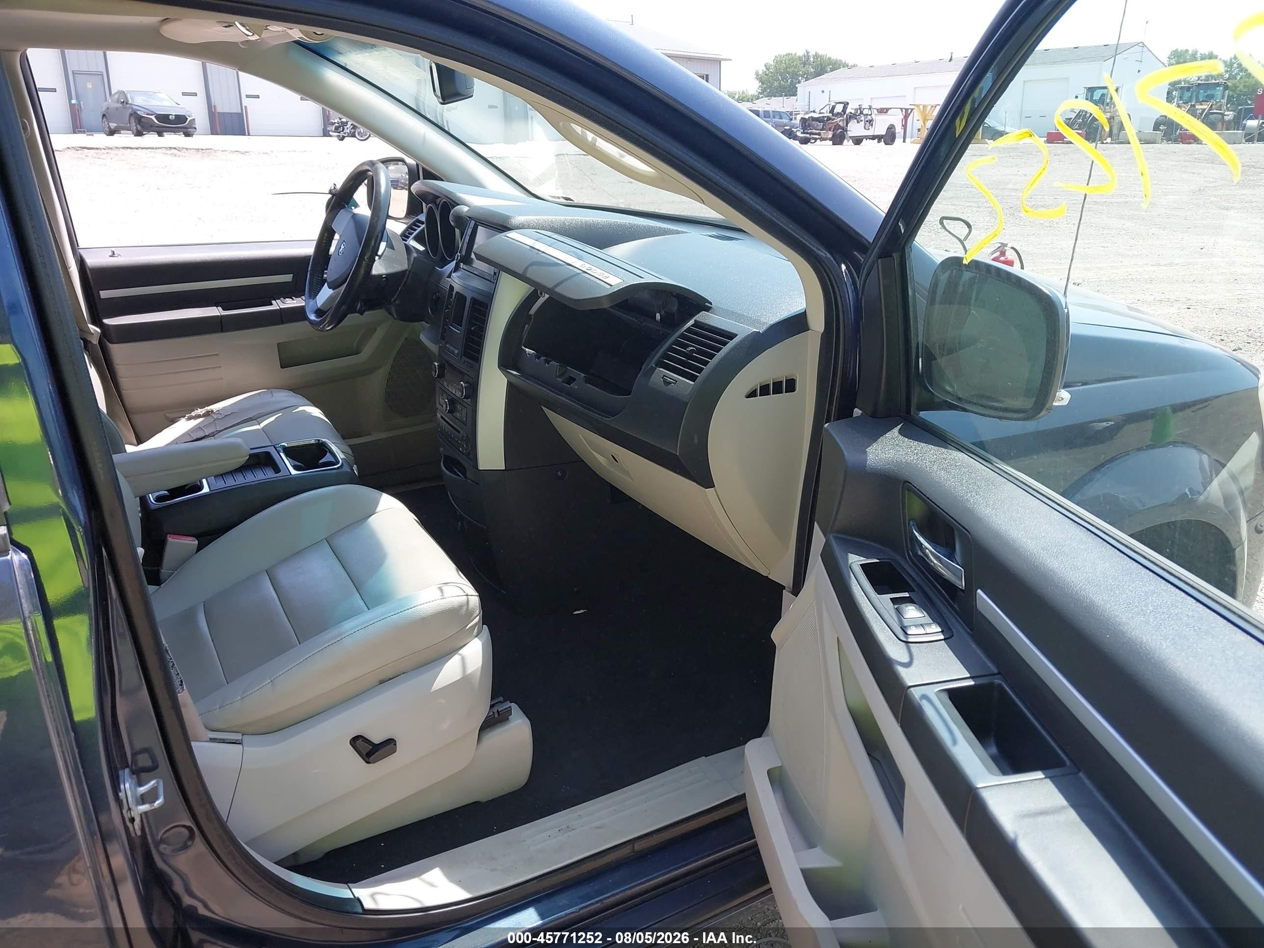 2008 Dodge Grand Caravan Sxt Blue vin: 2D8HN54X08R125303