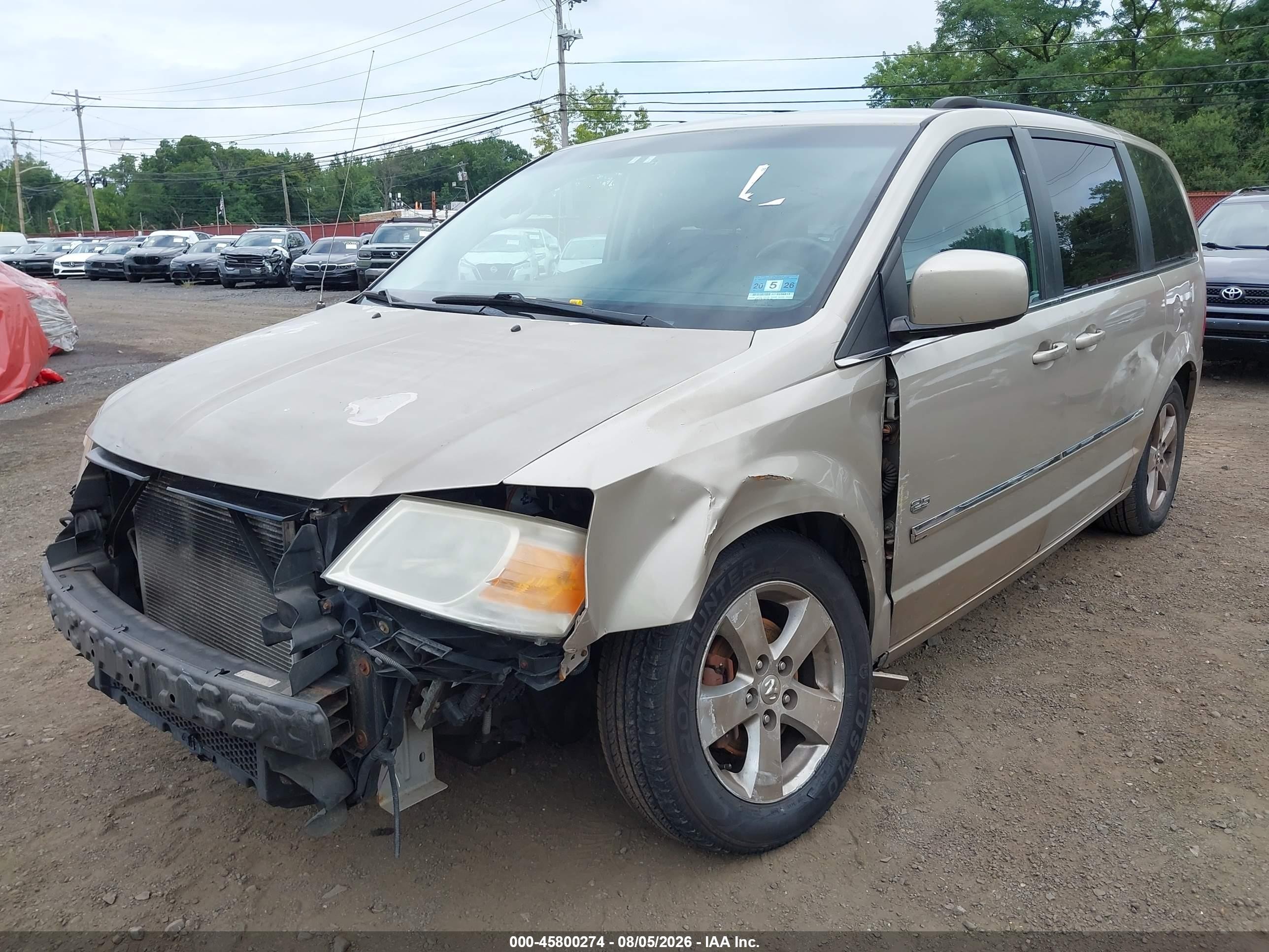 2009 Dodge Grand Caravan Sxt Beige vin: 2D8HN54X29R668492