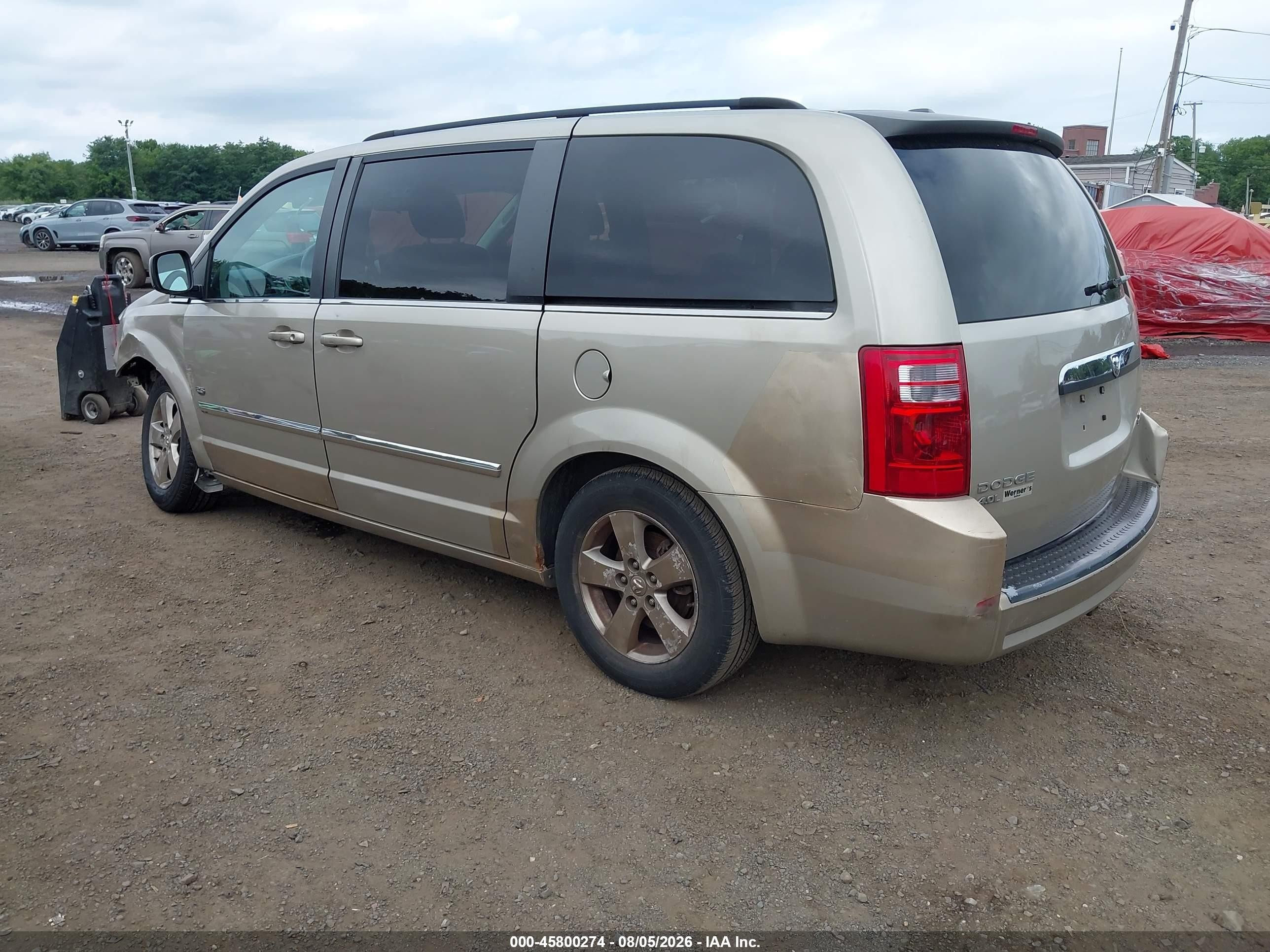2009 Dodge Grand Caravan Sxt Beige vin: 2D8HN54X29R668492