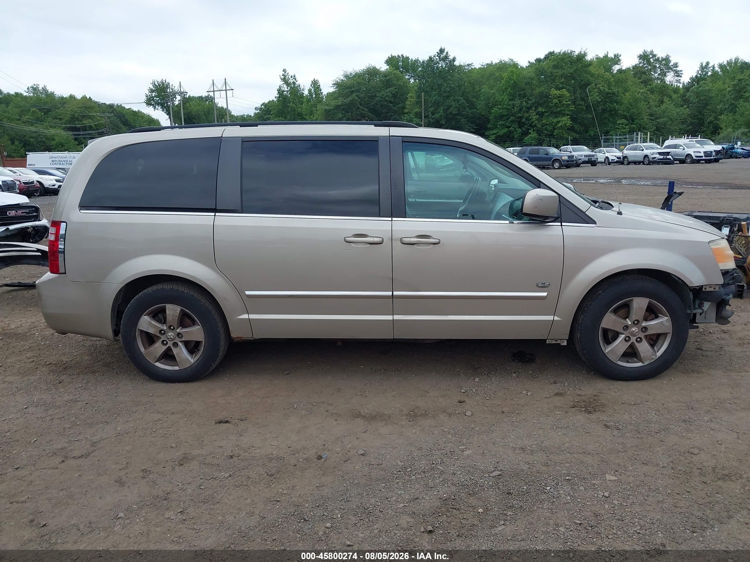 2009 Dodge Grand Caravan Sxt Beige vin: 2D8HN54X29R668492