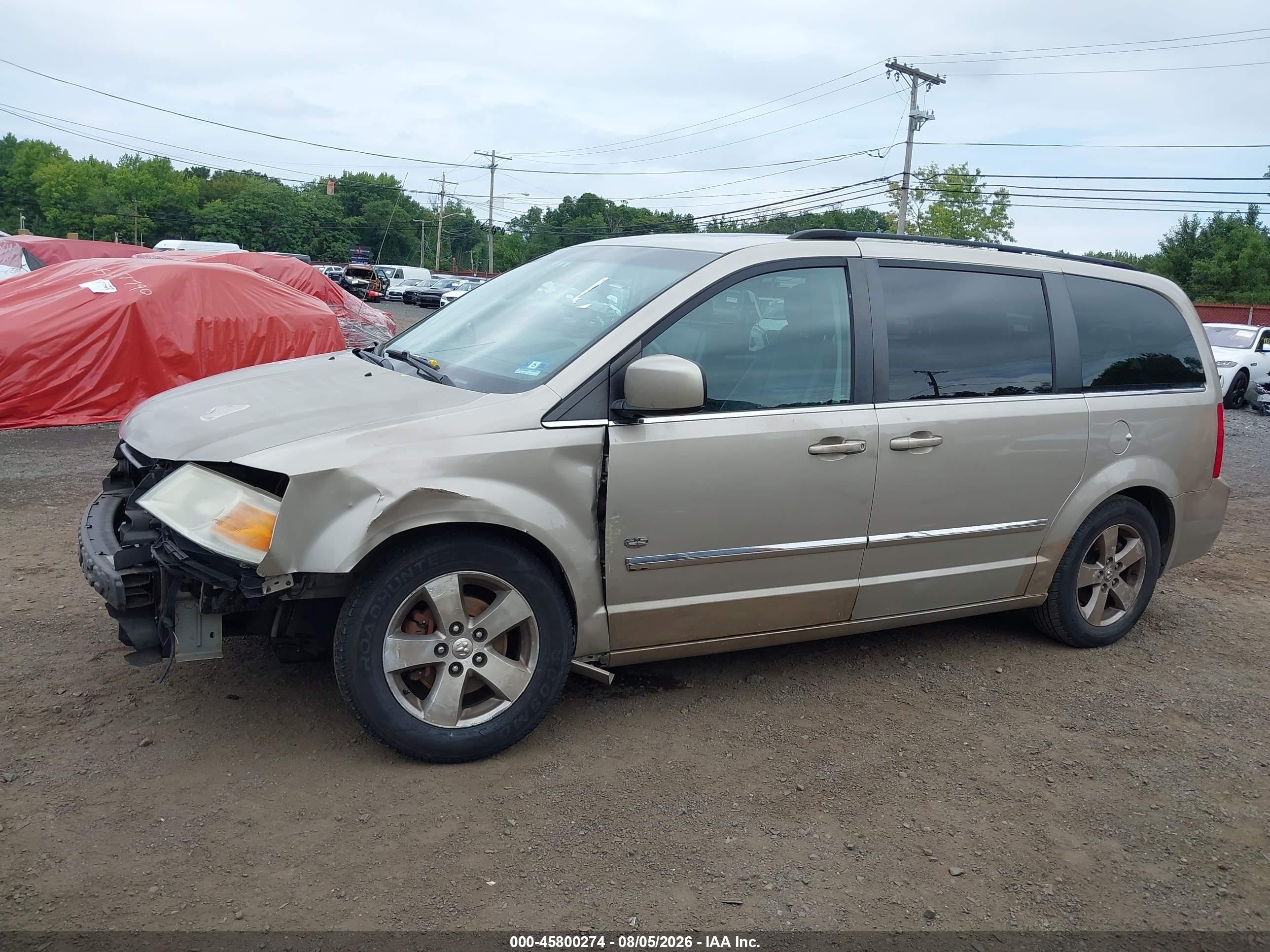 2009 Dodge Grand Caravan Sxt Beige vin: 2D8HN54X29R668492