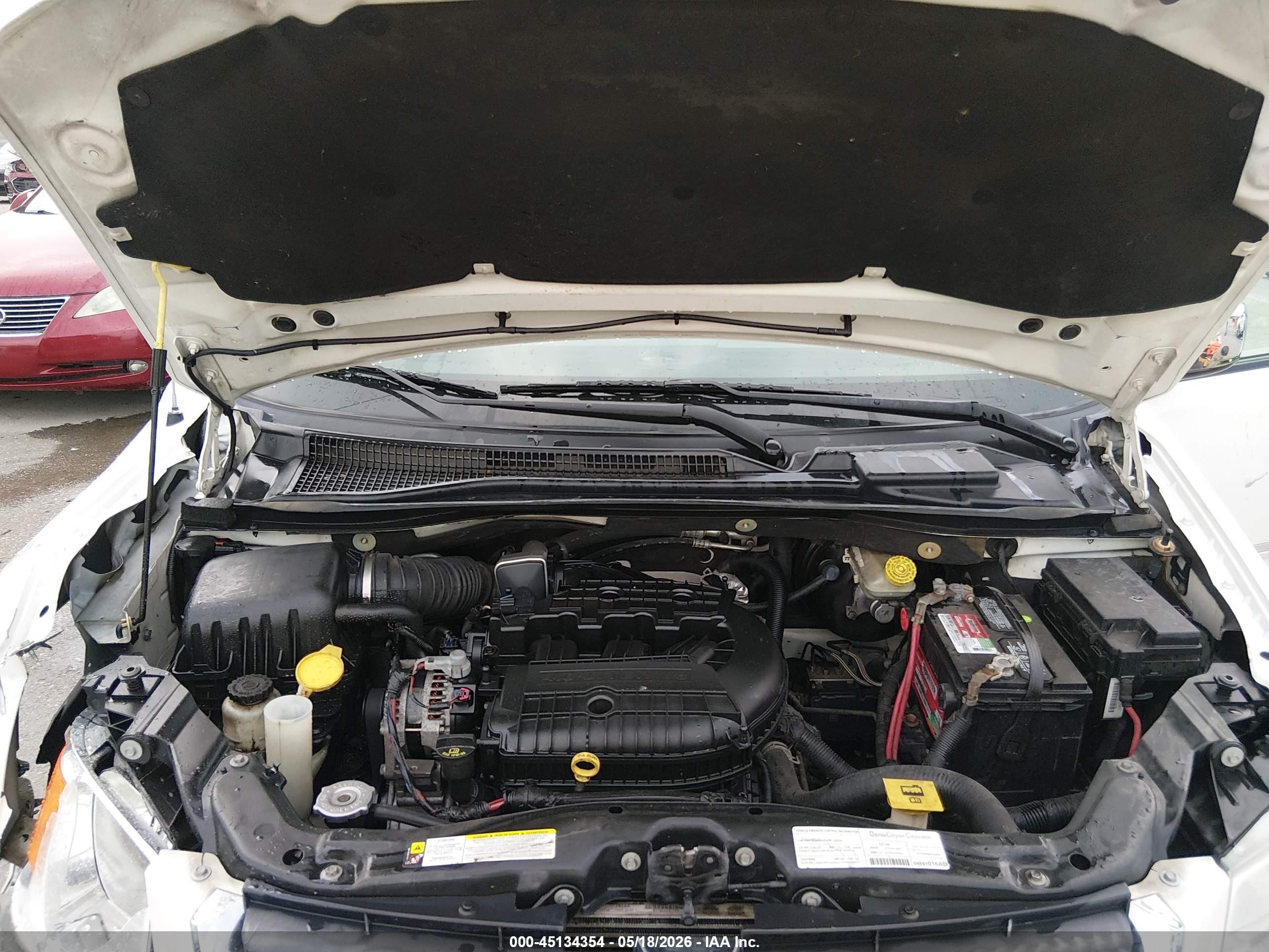 2008 Dodge Grand Caravan Sxt White vin: 2D8HN54X38R723580