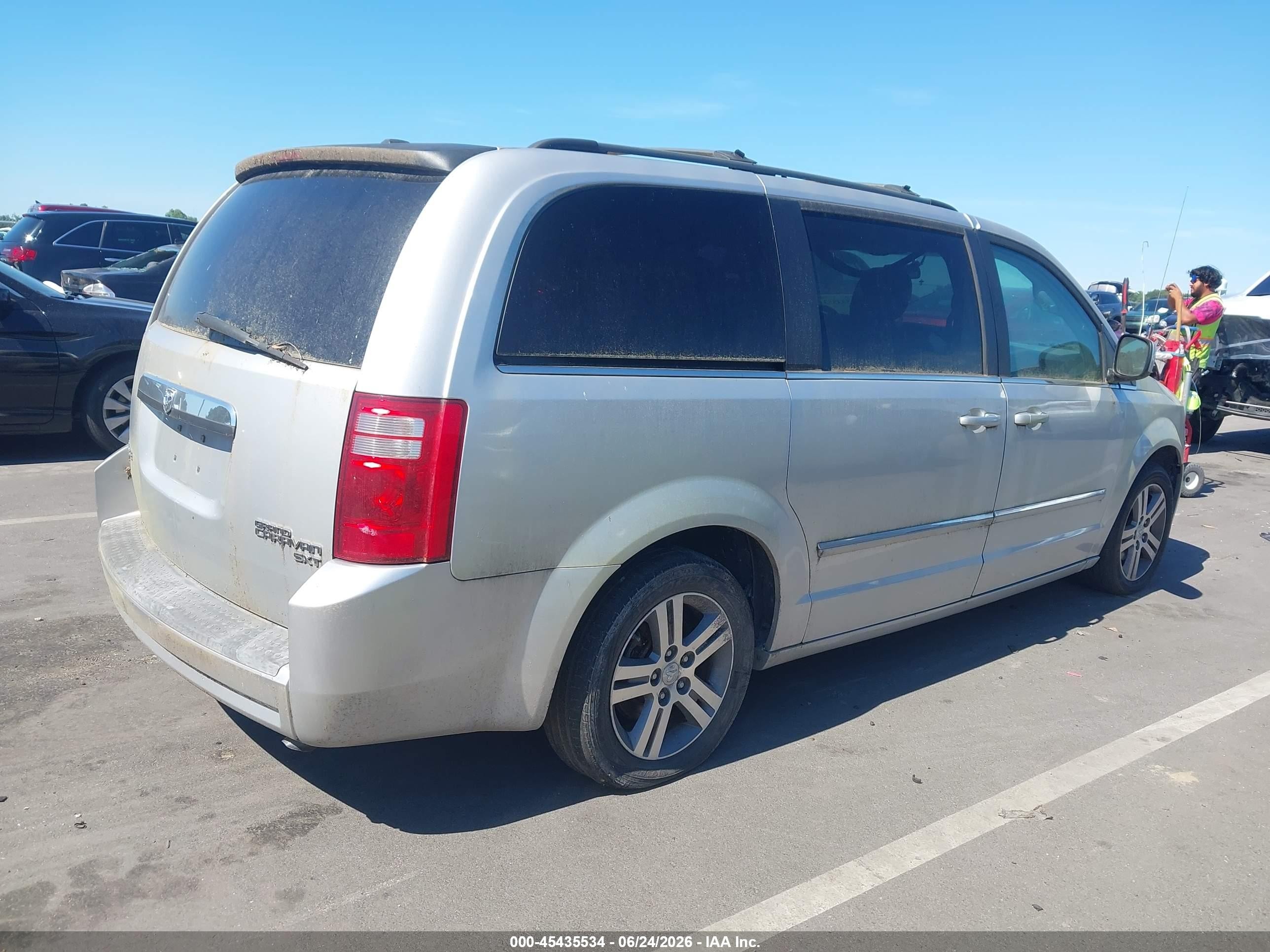 2009 Dodge Grand Caravan Sxt Silver vin: 2D8HN54X39R625750