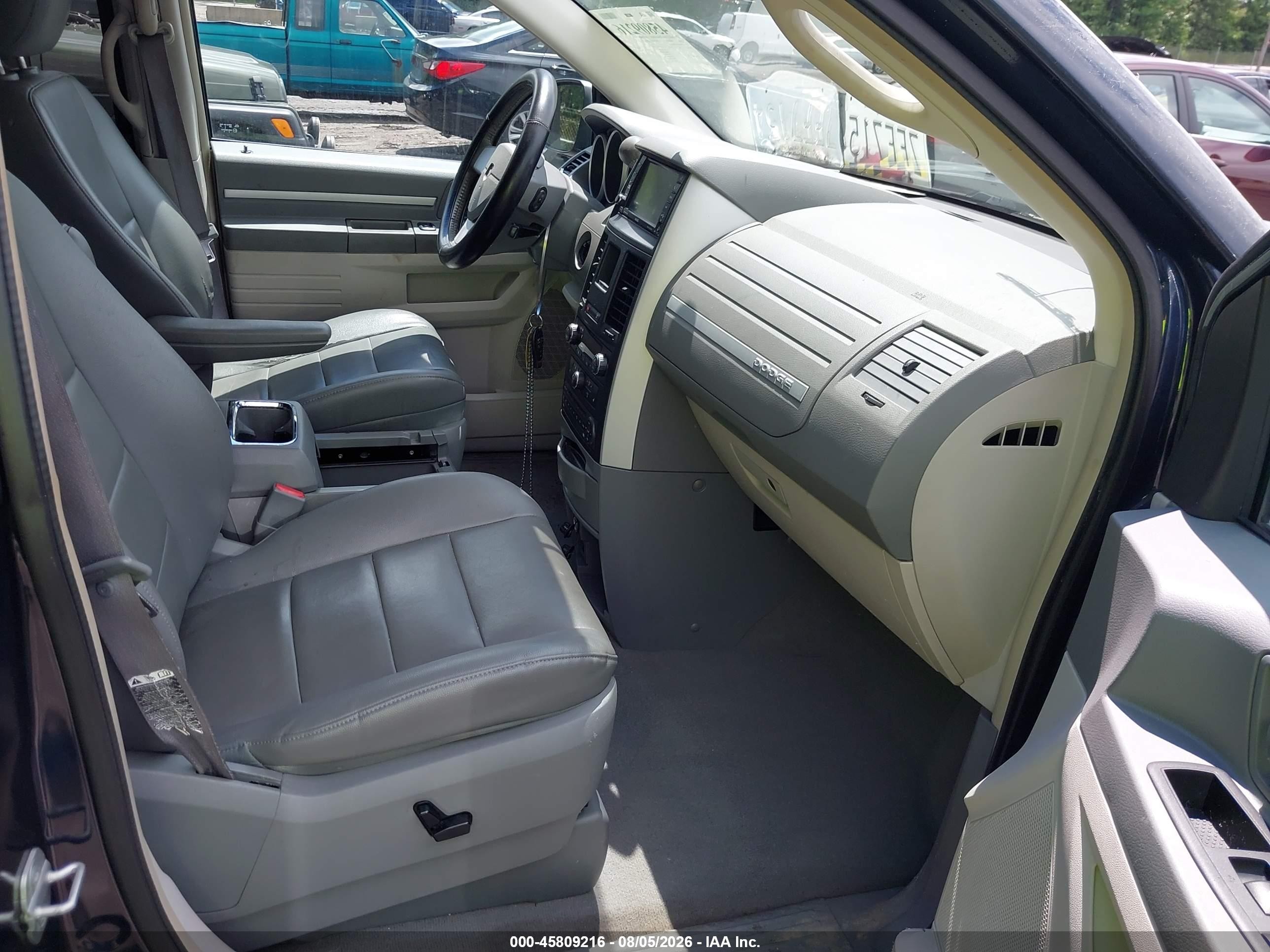 2008 Dodge Grand Caravan Sxt Blue vin: 2D8HN54X48R614240