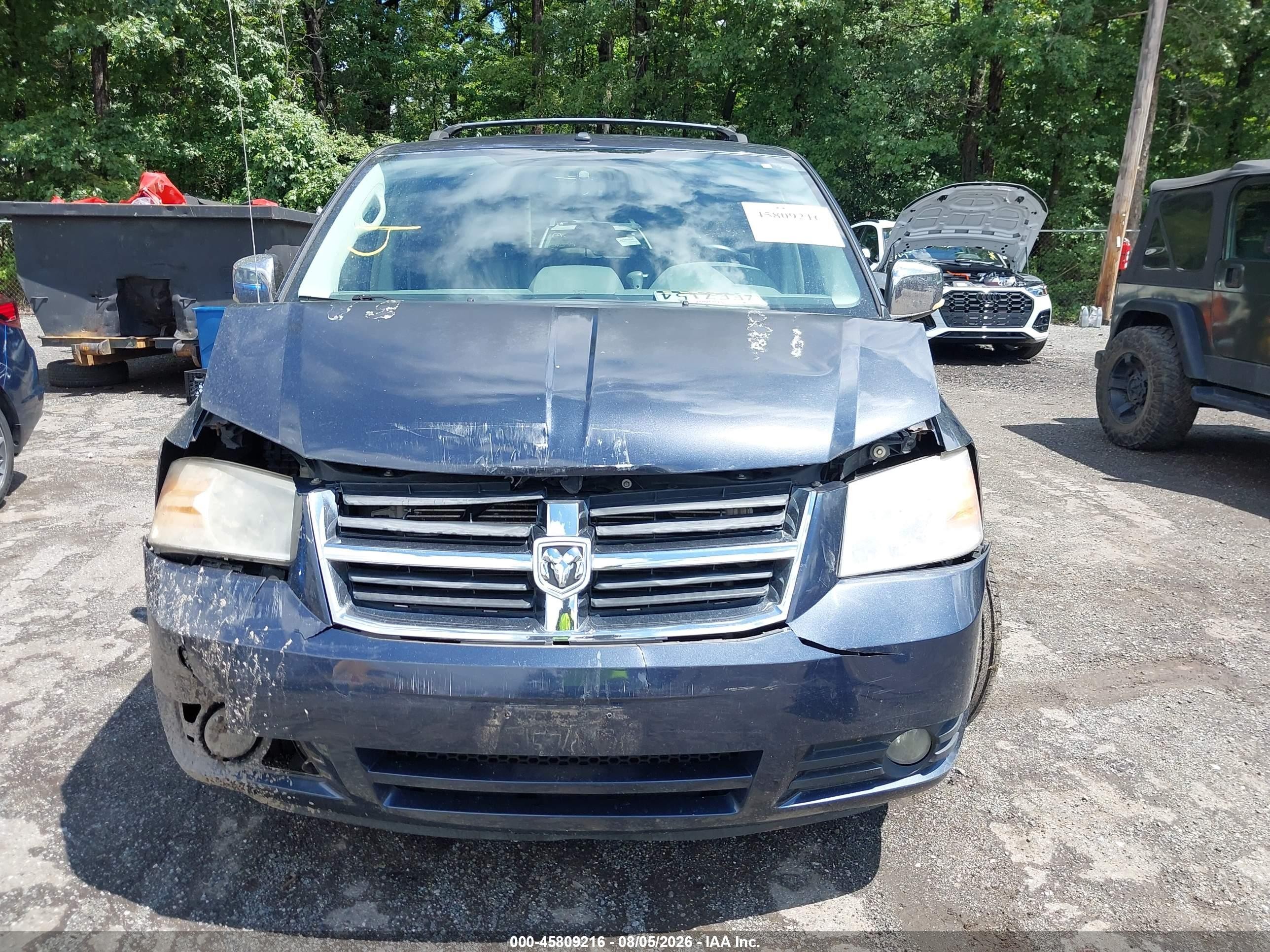 2008 Dodge Grand Caravan Sxt Blue vin: 2D8HN54X48R614240