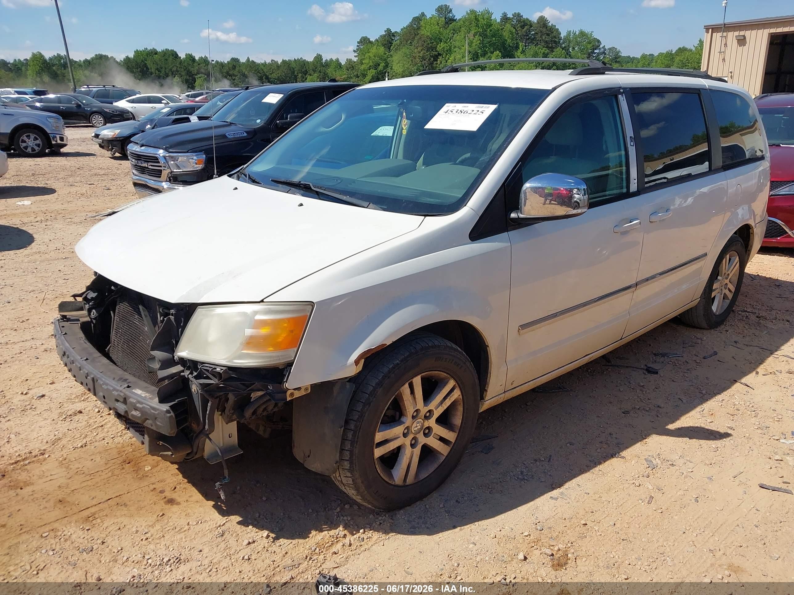 2008 Dodge Grand Caravan Sxt Белый vin: 2D8HN54X48R640658