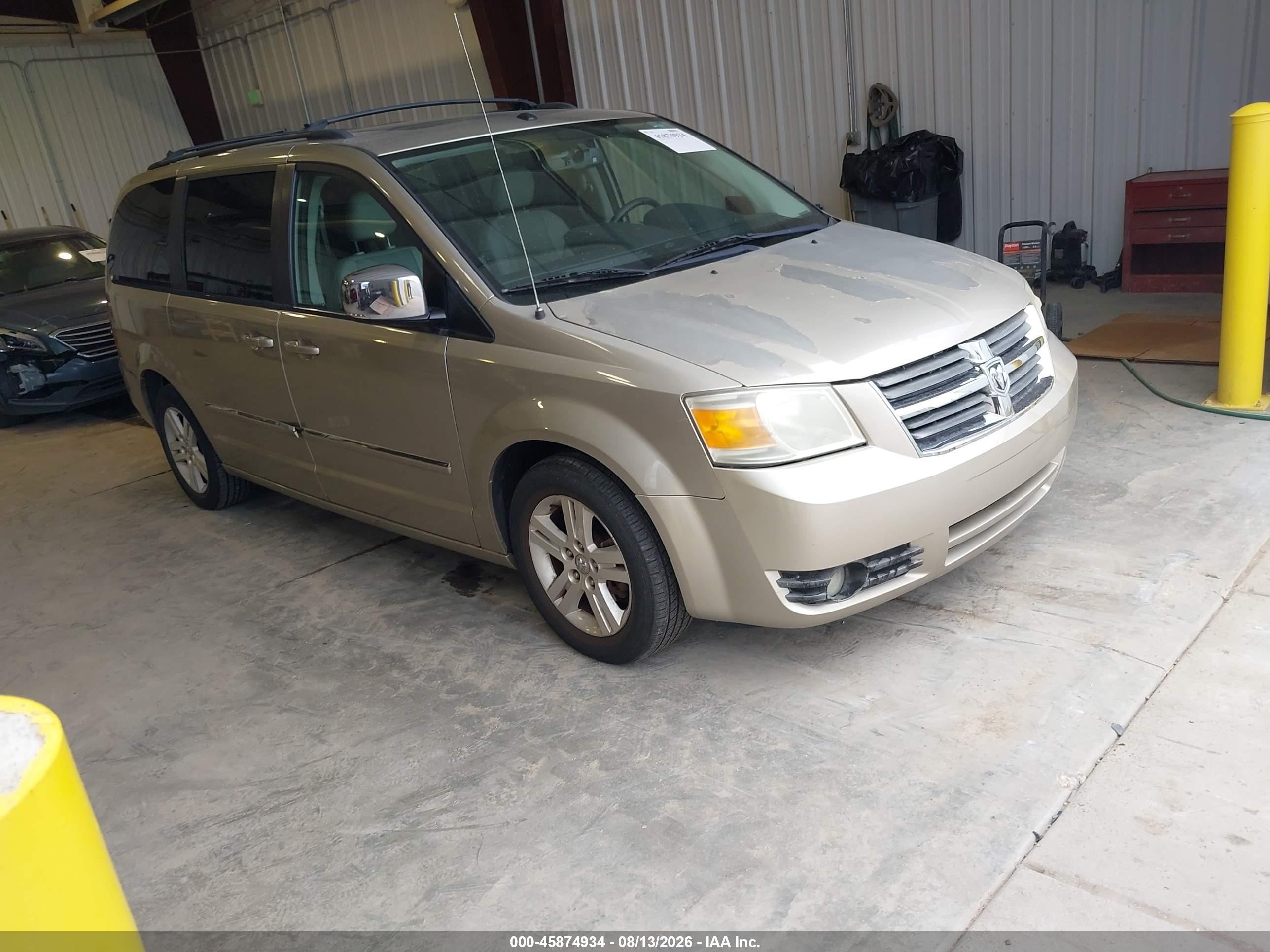 2008 Dodge Grand Caravan Sxt Tan vin: 2D8HN54X78R634840