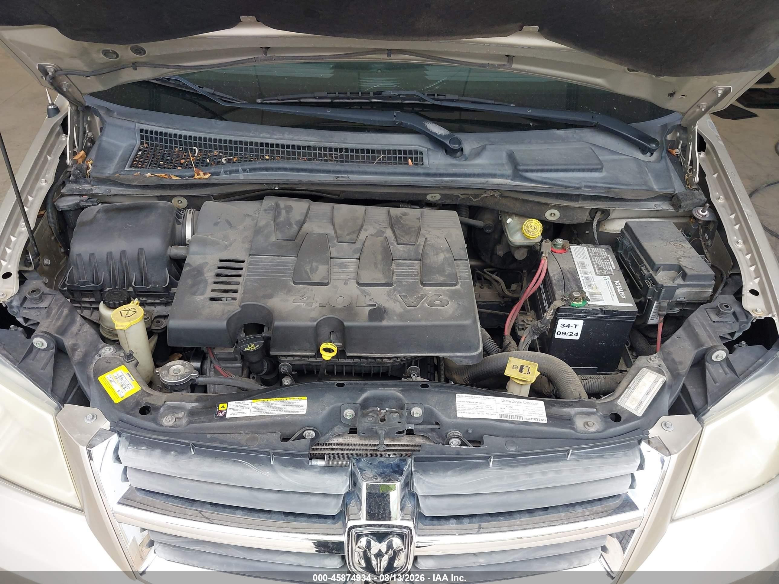 2008 Dodge Grand Caravan Sxt Tan vin: 2D8HN54X78R634840