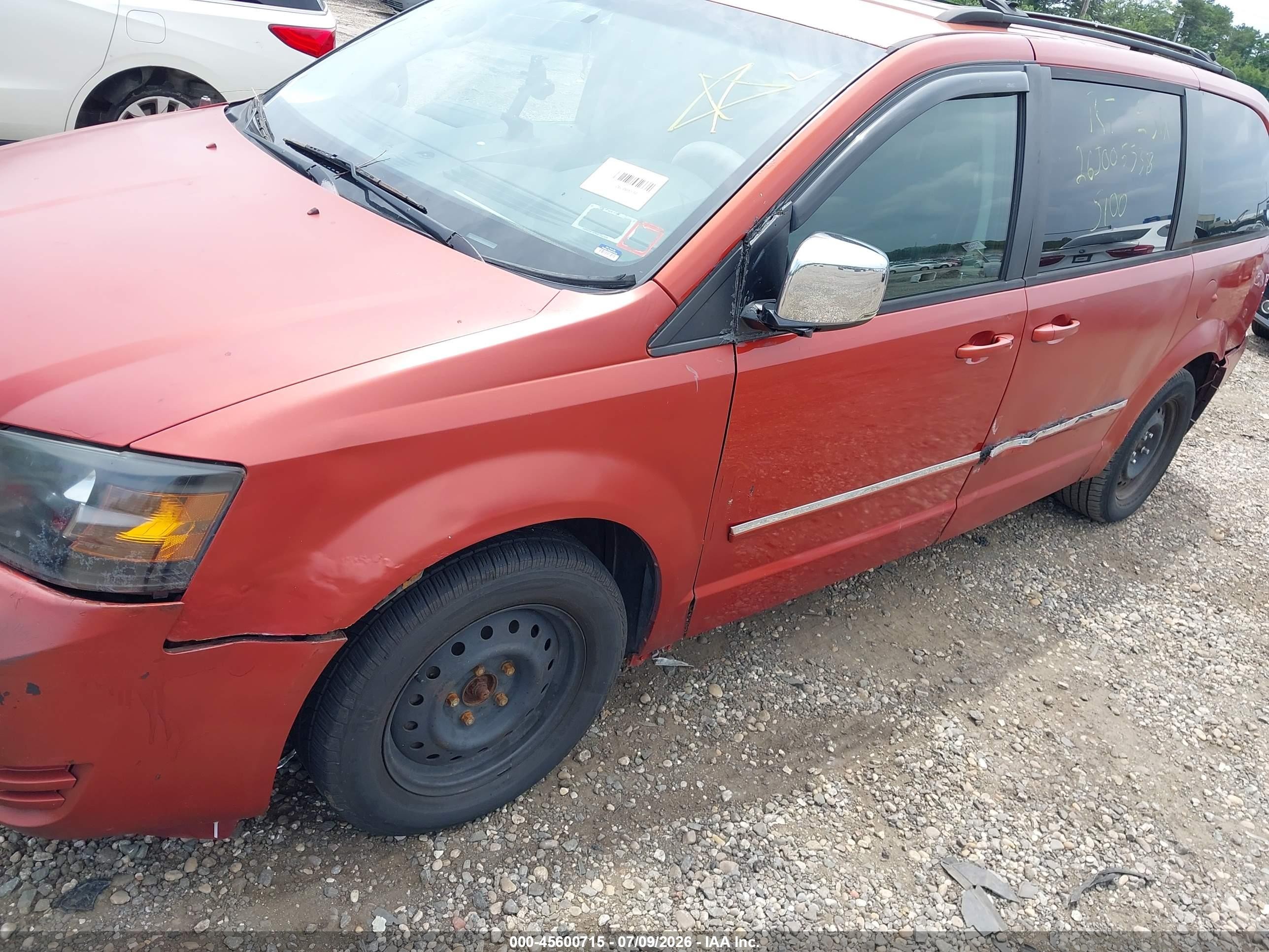 2008 Dodge Grand Caravan Sxt Оранжевый vin: 2D8HN54X88R674084