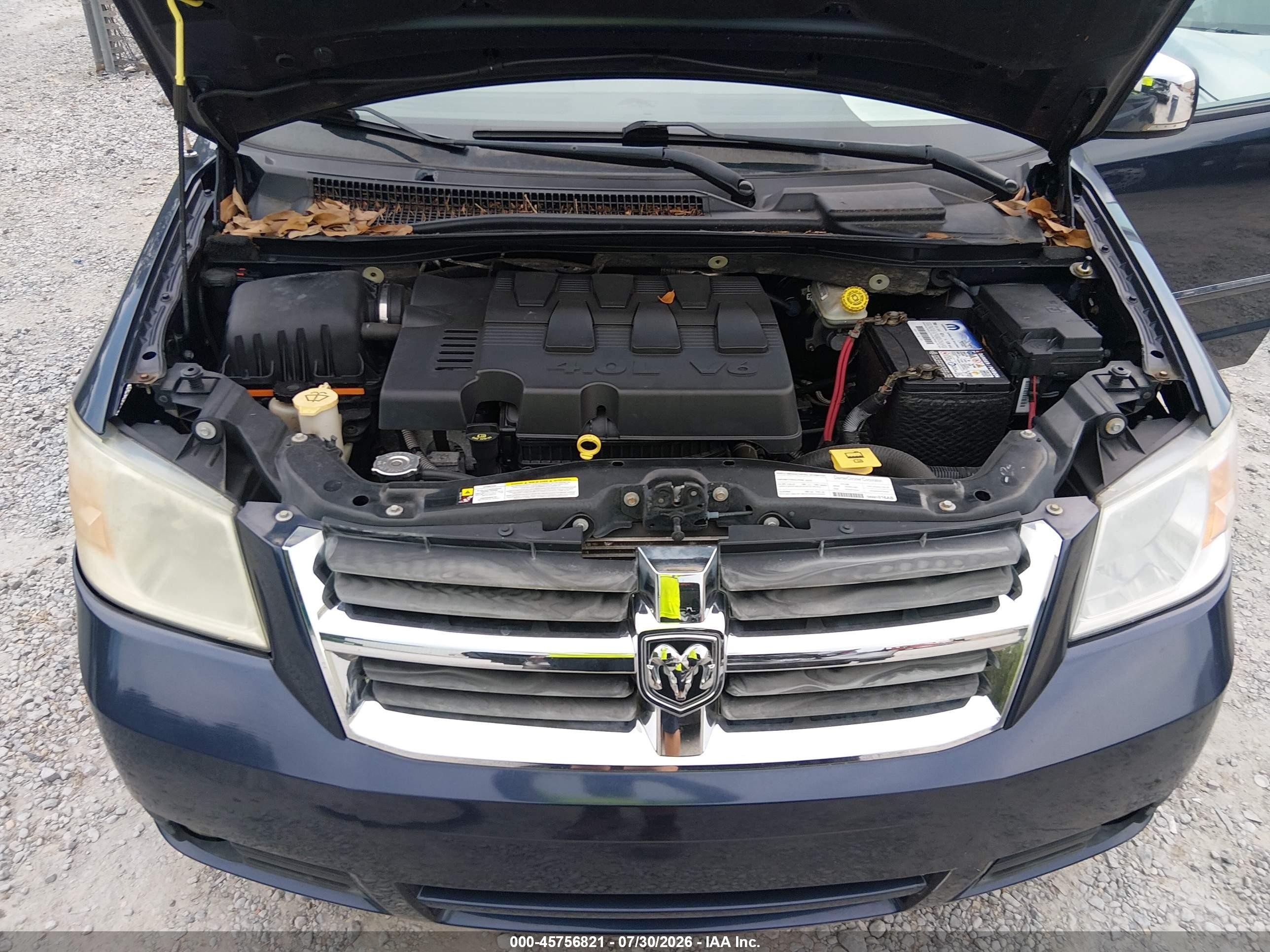 2008 Dodge Grand Caravan Sxt Blue vin: 2D8HN54X88R792698