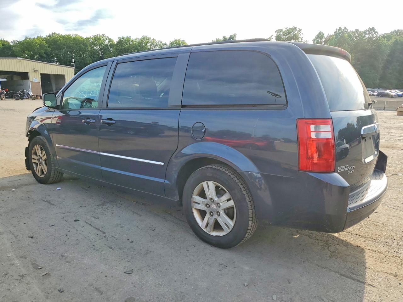 2008 Dodge Grand Caravan Sxt Blue vin: 2D8HN54X98R649422