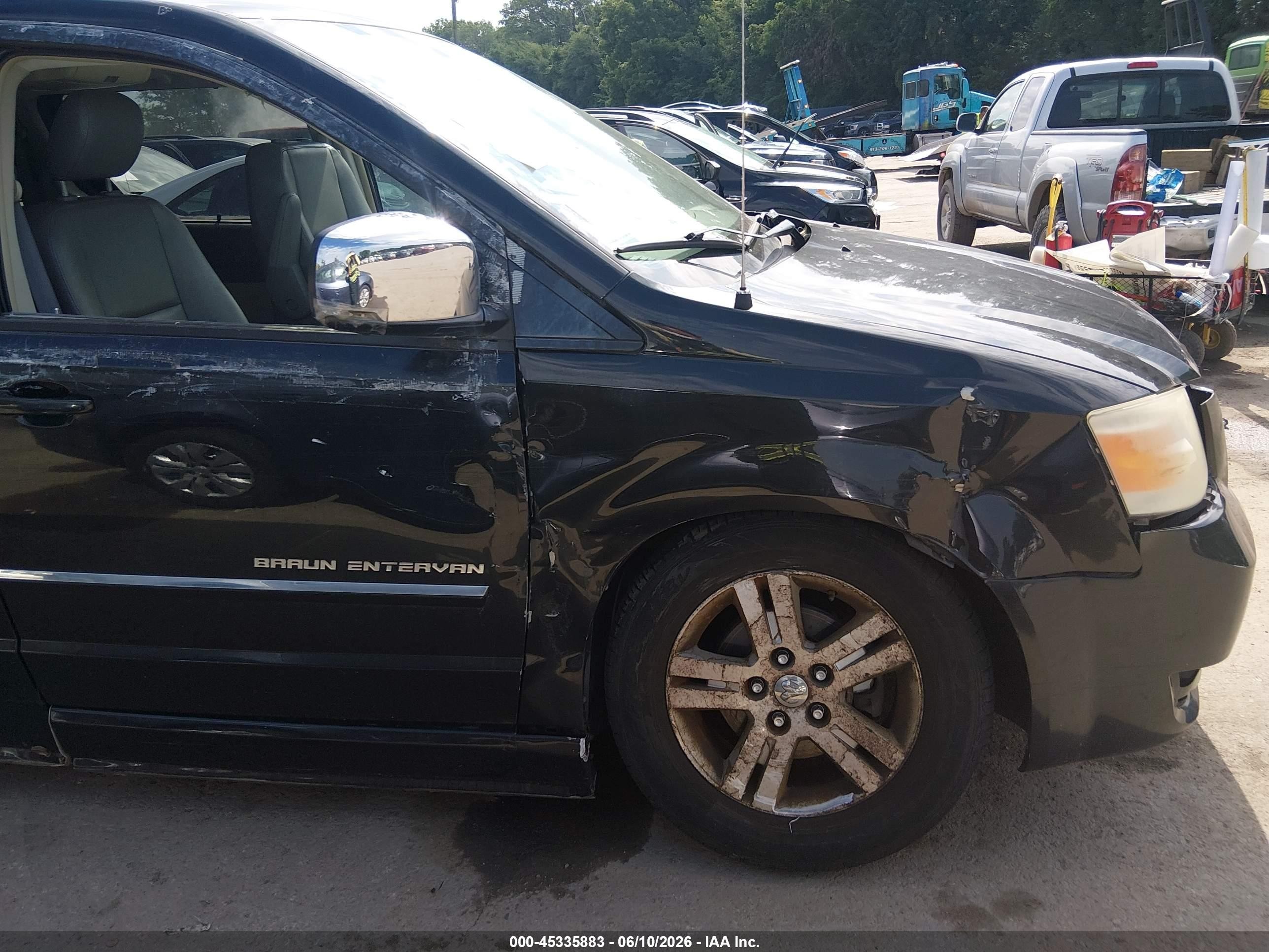 2008 Dodge Grand Caravan Sxt Черный vin: 2D8HN54X98R809234