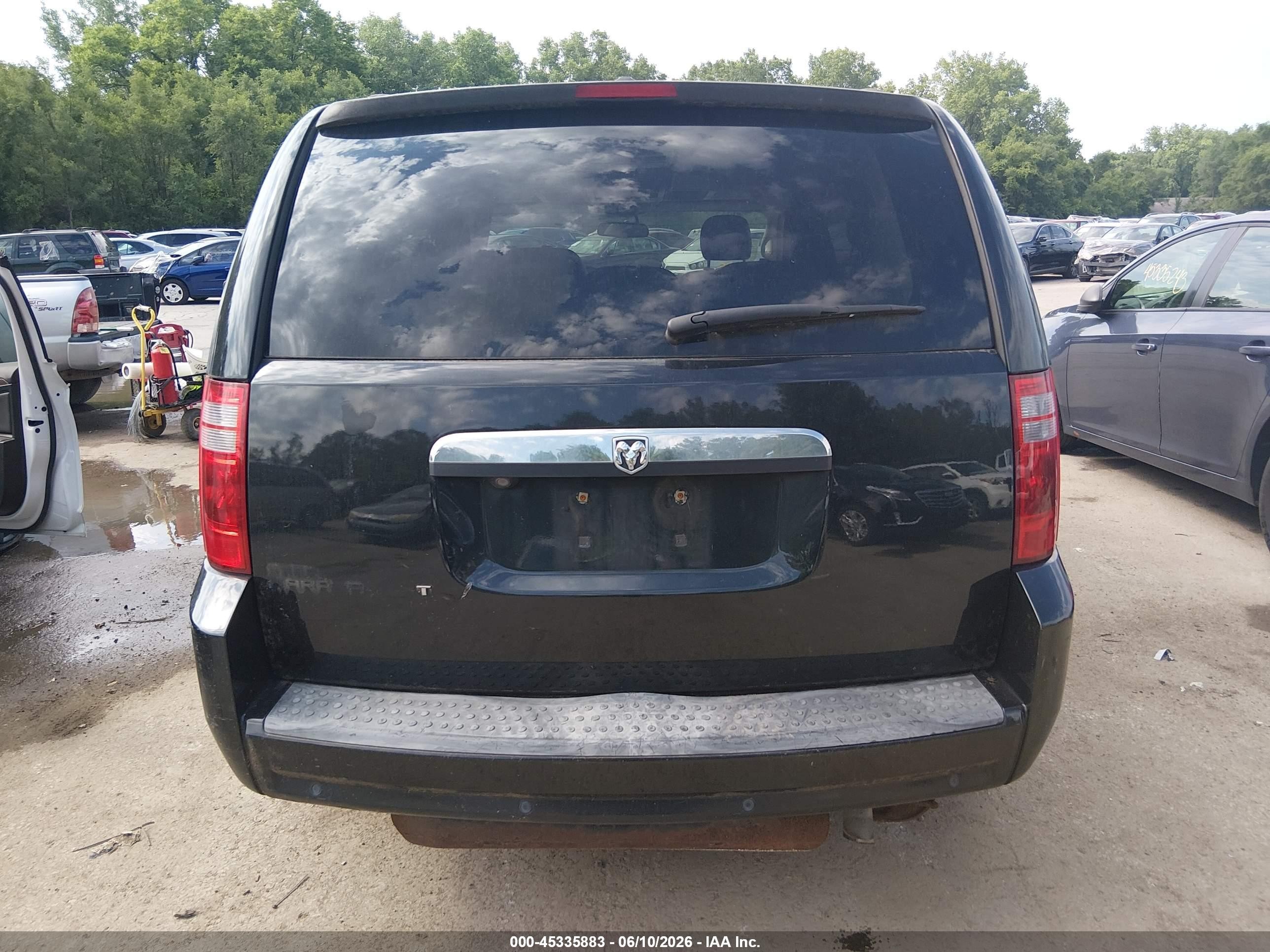 2008 Dodge Grand Caravan Sxt Черный vin: 2D8HN54X98R809234