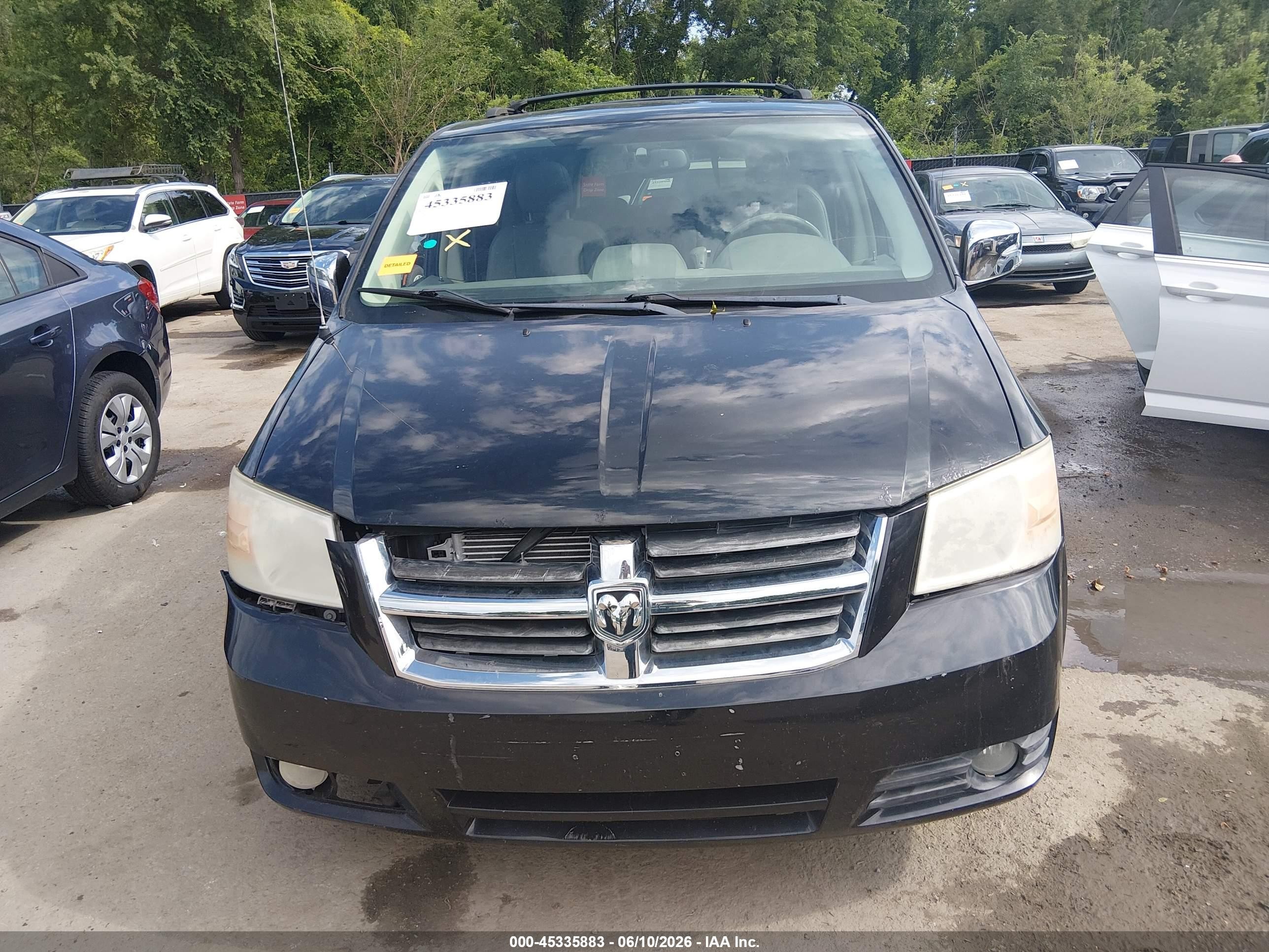 2008 Dodge Grand Caravan Sxt Черный vin: 2D8HN54X98R809234